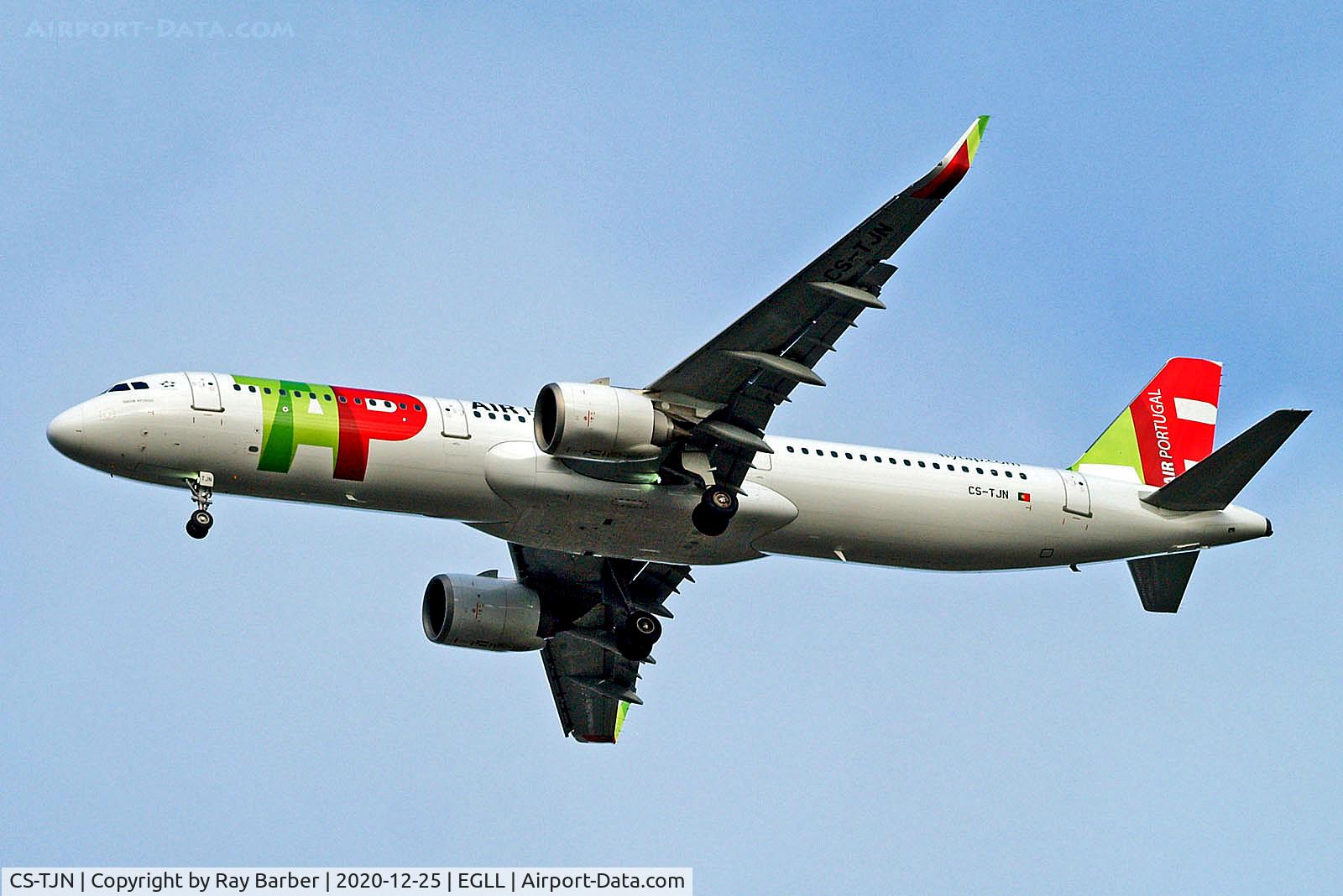 CS-TJN, 2018 Airbus A321-251N C/N 8318, CS-TJN   Airbus A321-251N [8318] (TAP-Air Portugal) Home~G 25/12/2020
