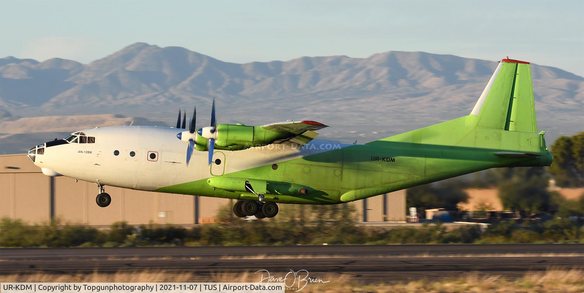 UR-KDM, 1972 Antonov An-12BK C/N 02348107, lifts off from Tucson