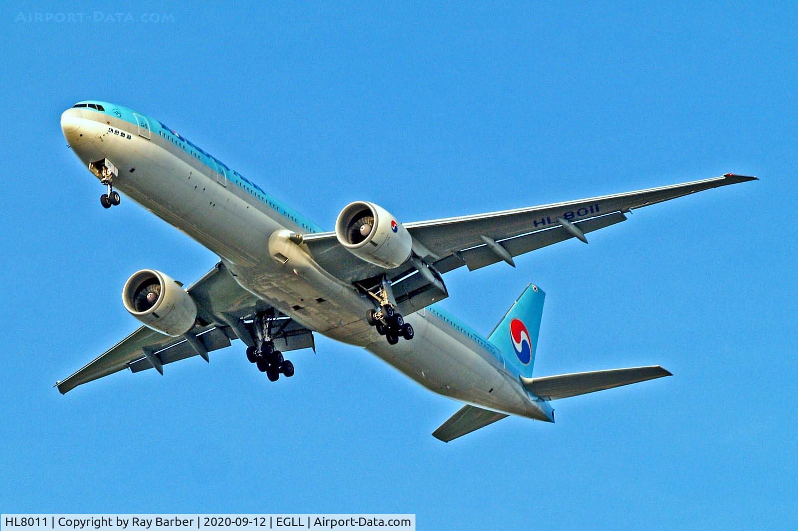 HL8011, 2015 Boeing 777-3B5/ER C/N 42123, HL8011   Boeing 777-3B5ER [42123] (Korean Air) Home~G 12/09/2020
