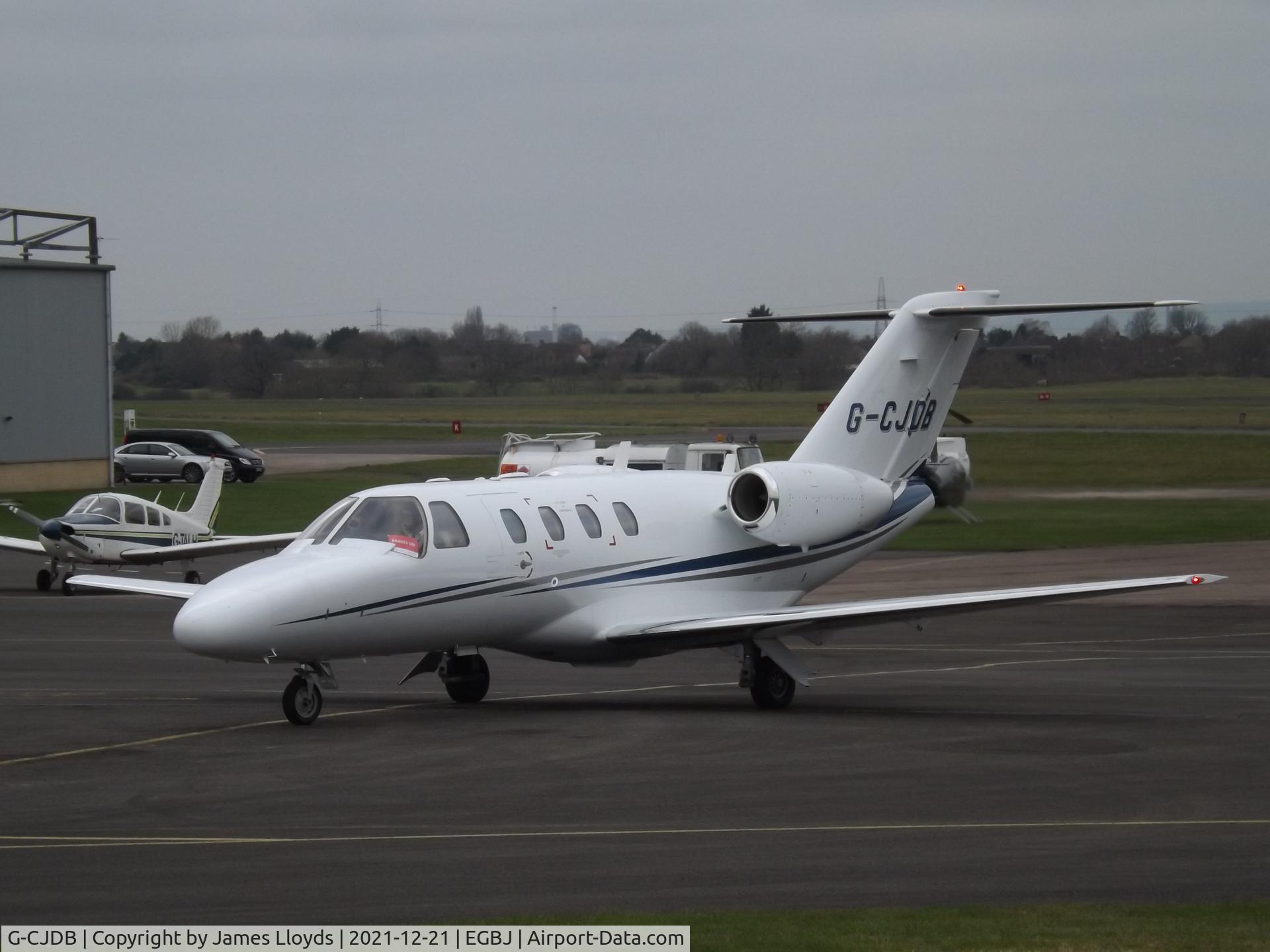 G-CJDB, 2007 Cessna 525 CitationJet CJ1+ C/N 525-0648, At Gloucestershire Airport