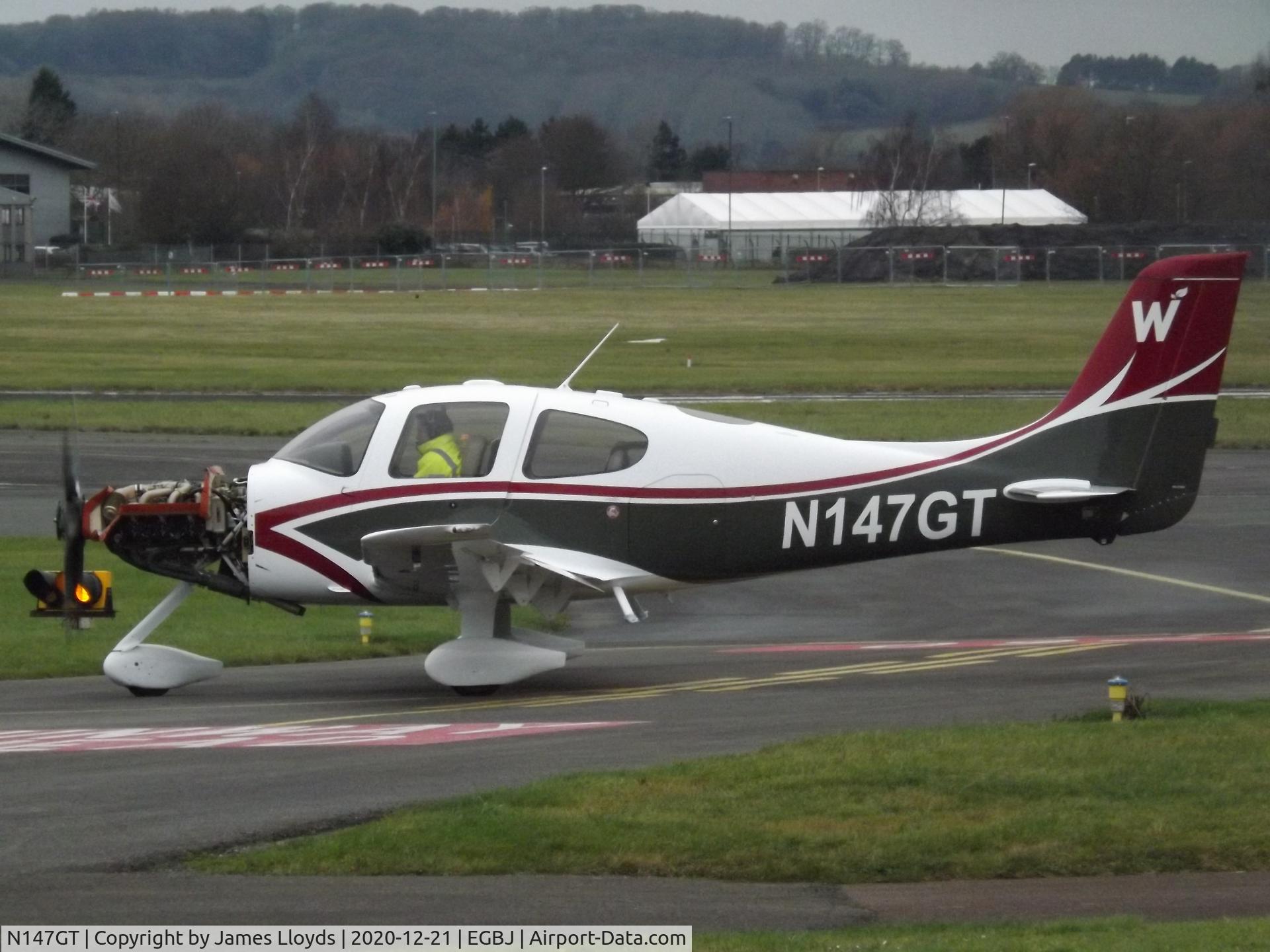 N147GT, 2004 Cirrus SR22 G2 C/N 1069, Seen with a new paint Job at Gloucestershire Airport.