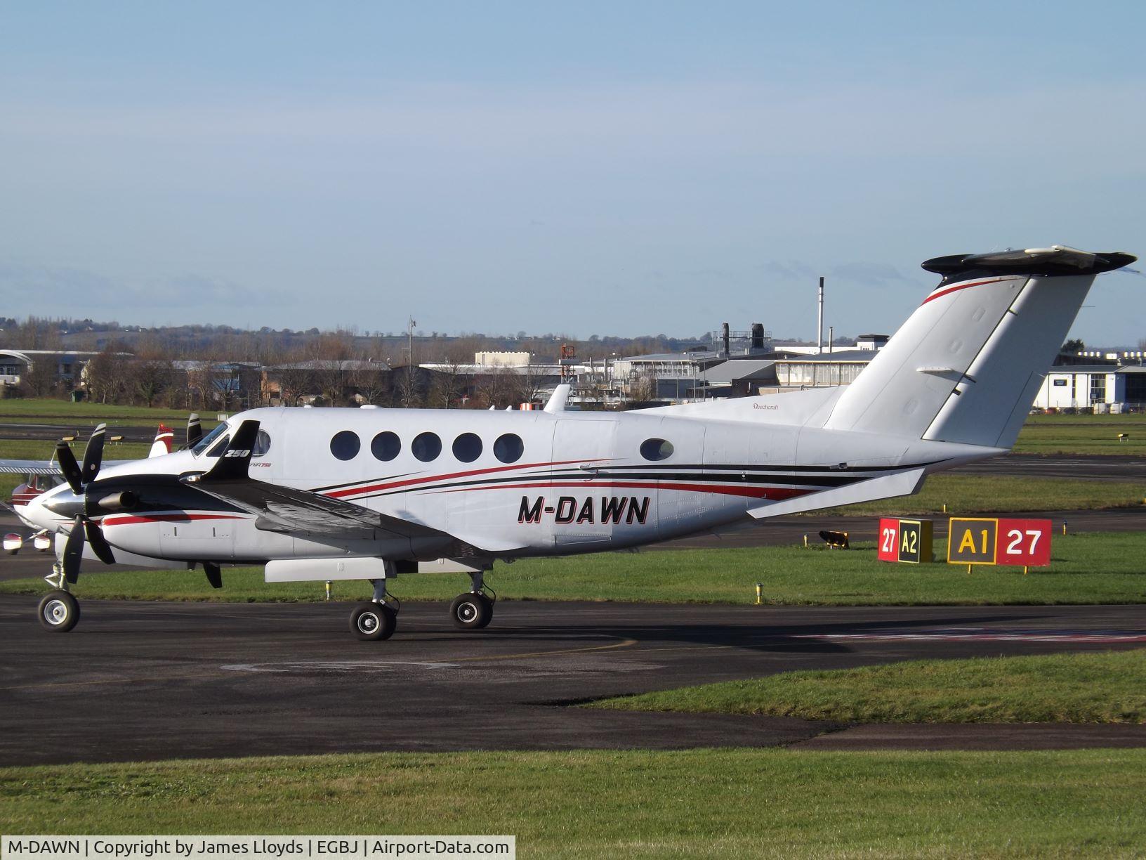 M-DAWN, 2015 Beechcraft B200GT Super King Air C/N BY-238, At Gloucestershire Airport.