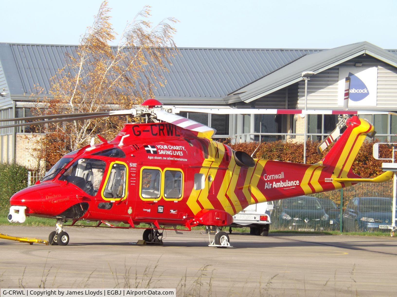 G-CRWL, 2019 Leonardo AW-169 C/N 69100, At Gloucestershire Airport