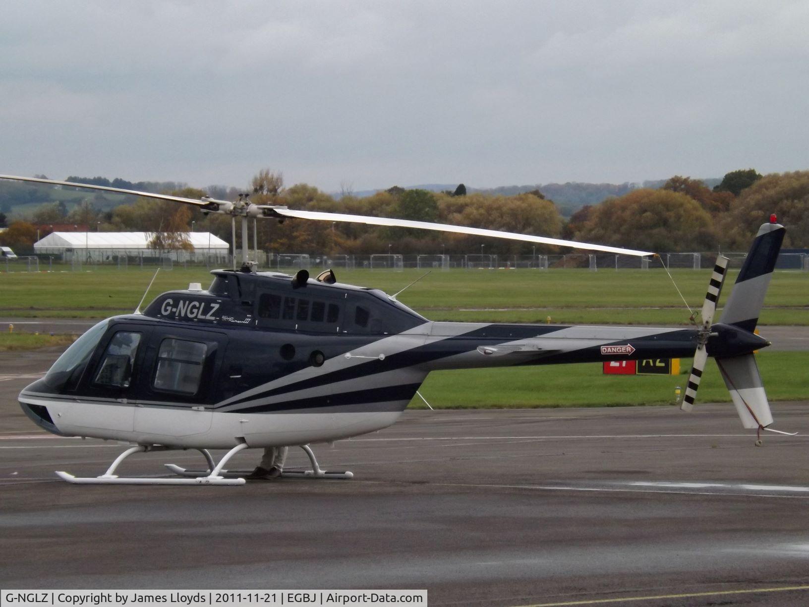 G-NGLZ, 1997 Bell 206B JetRanger III C/N 4466, At Gloucestershire Airport