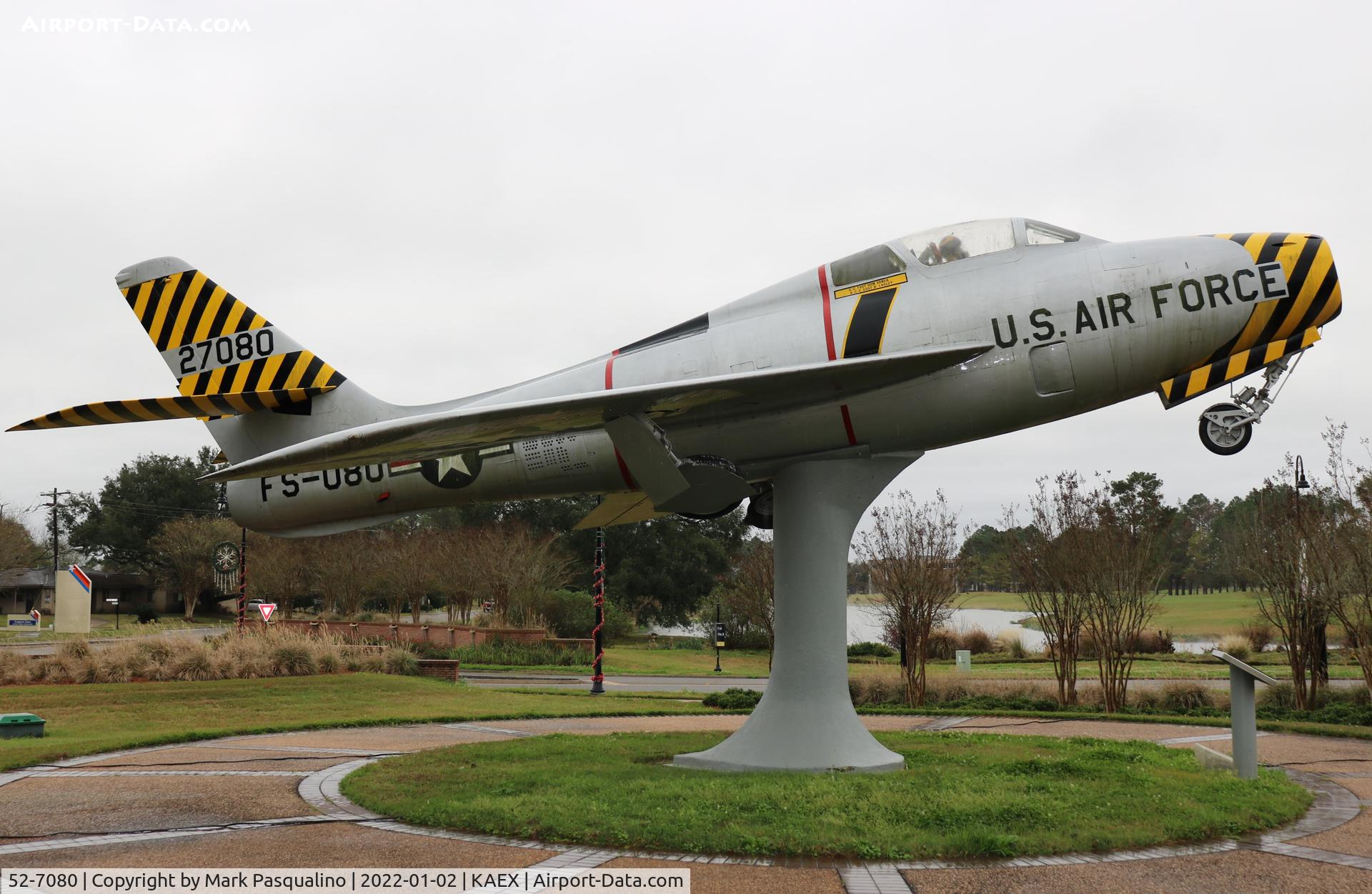 52-7080, 1952 Republic F-84F Thunderstreak C/N Not found 52-7080, Republic F-84F