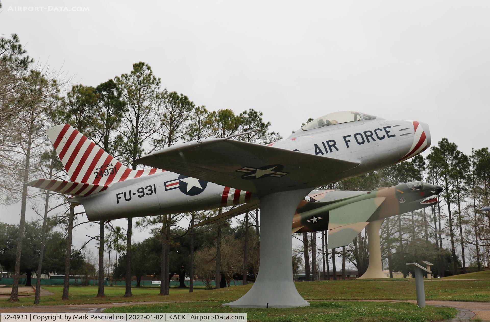 52-4931, 1952 North American F-86F Sabre C/N 191-627, North American F-86F