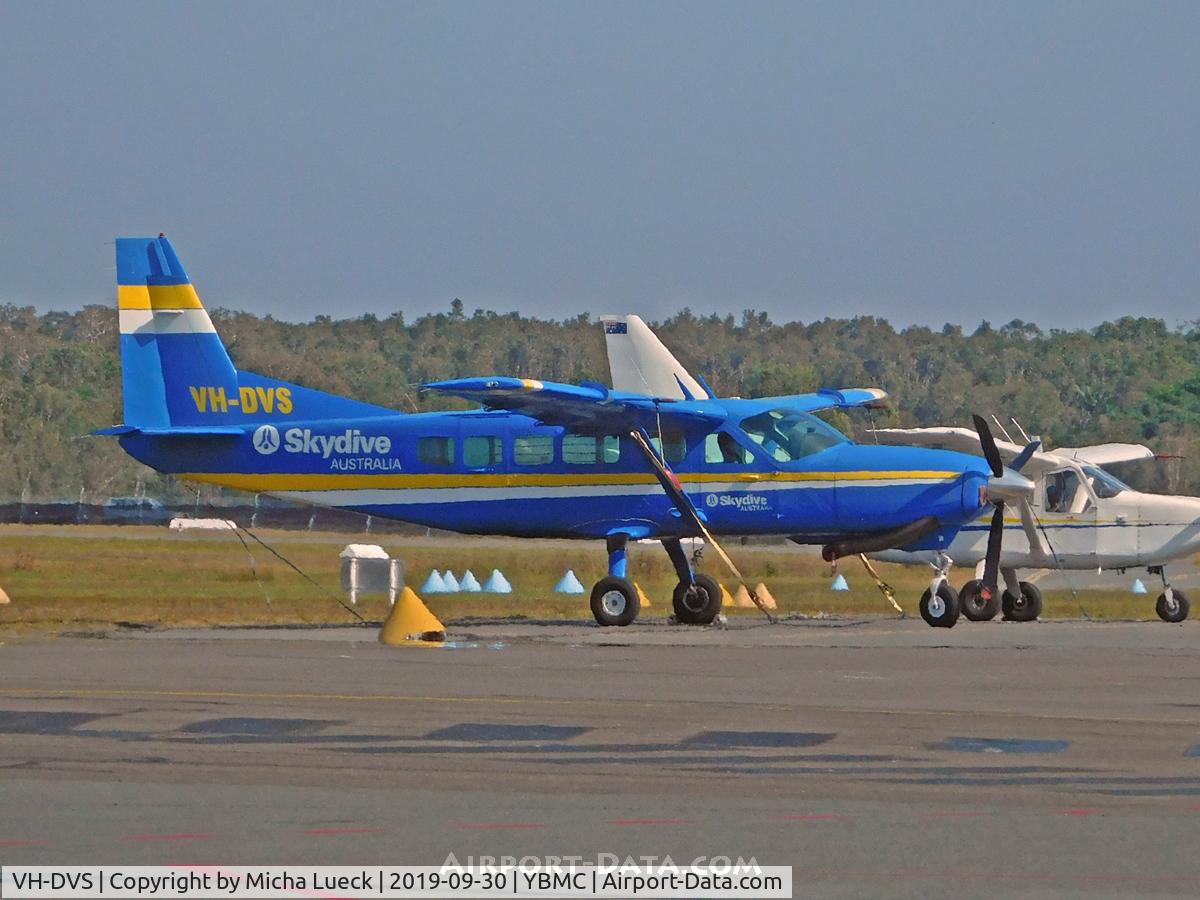 VH-DVS, 1988 Cessna 208 Caravan 1 C/N 20800131, At Maroochydore
