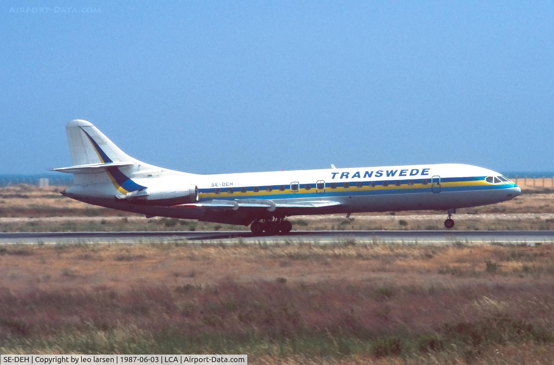 SE-DEH, 1965 Aerospatiale SE-210 Caravelle 10B3 Super B C/N 188, Larnaca 3.6.1987