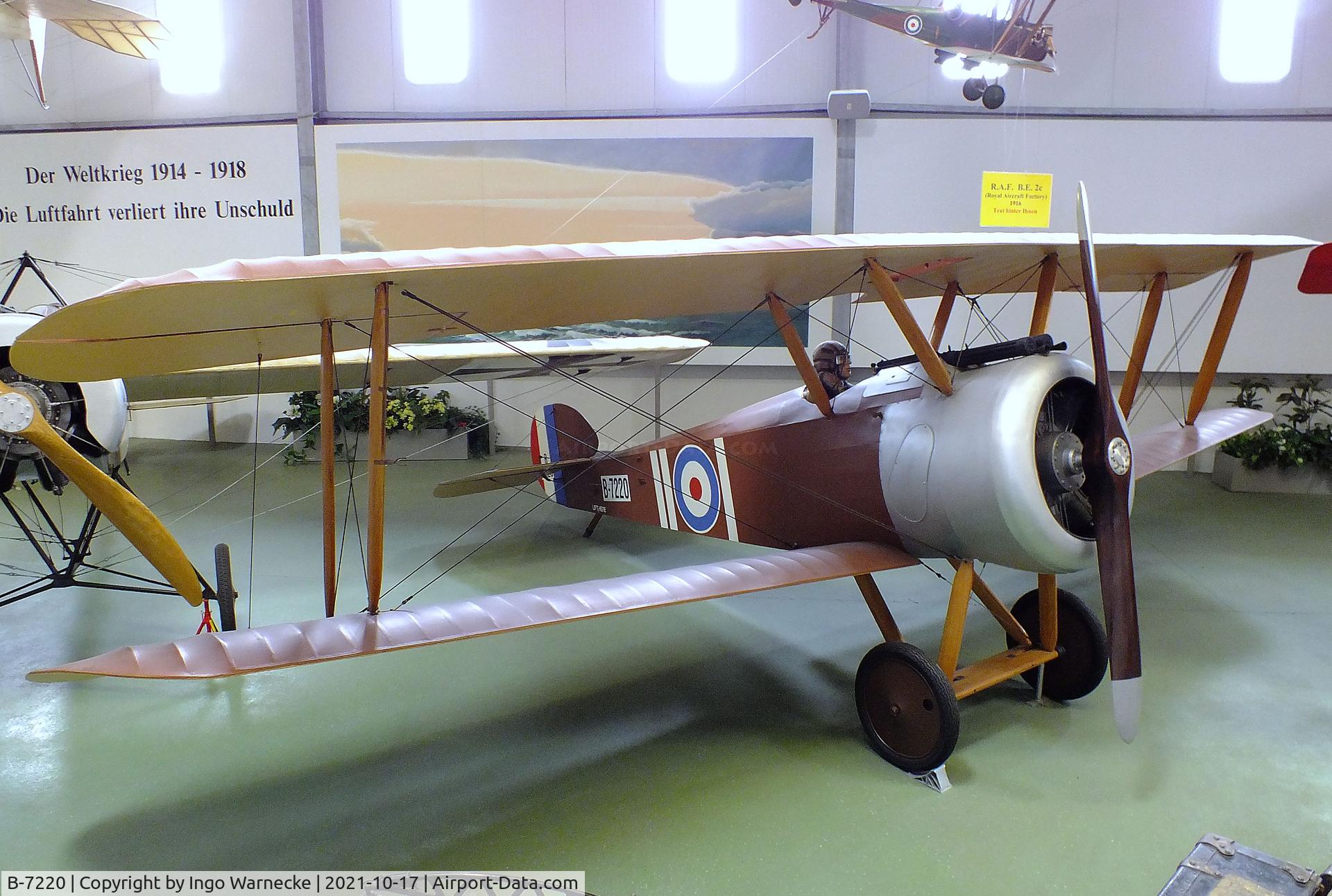 B-7220, Sopwith F.1 Camel Replica C/N Not found B-7220, Sopwith F.1 Camel replica at the Luftfahrtmuseum Laatzen, Laatzen (Hannover)