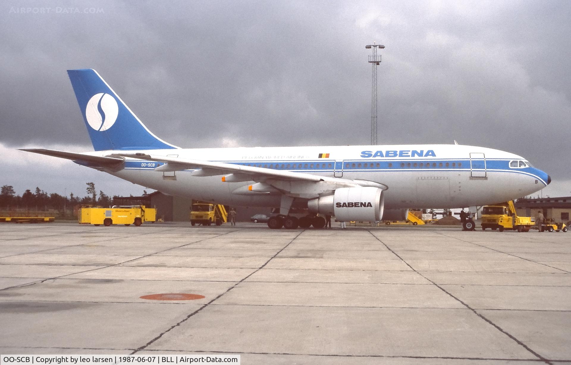 OO-SCB, 1984 Airbus A310-222 C/N 313, Billund 7.6.1987