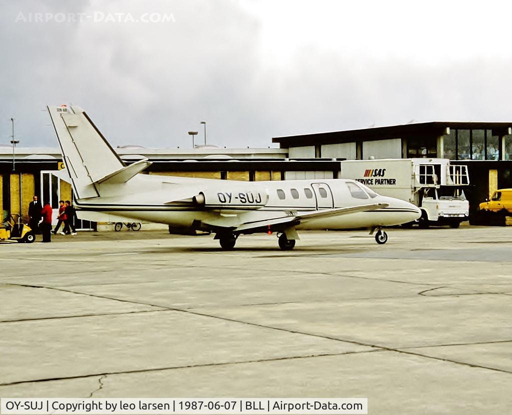 OY-SUJ, 1974 Cessna 500 Citation C/N 500-0121, Billund 7.6.1987