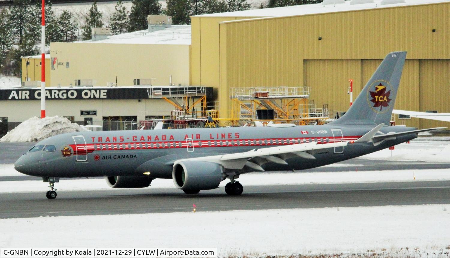 C-GNBN, 2021 Airbus A220-300 C/N 55112, Arrival from Edmonton