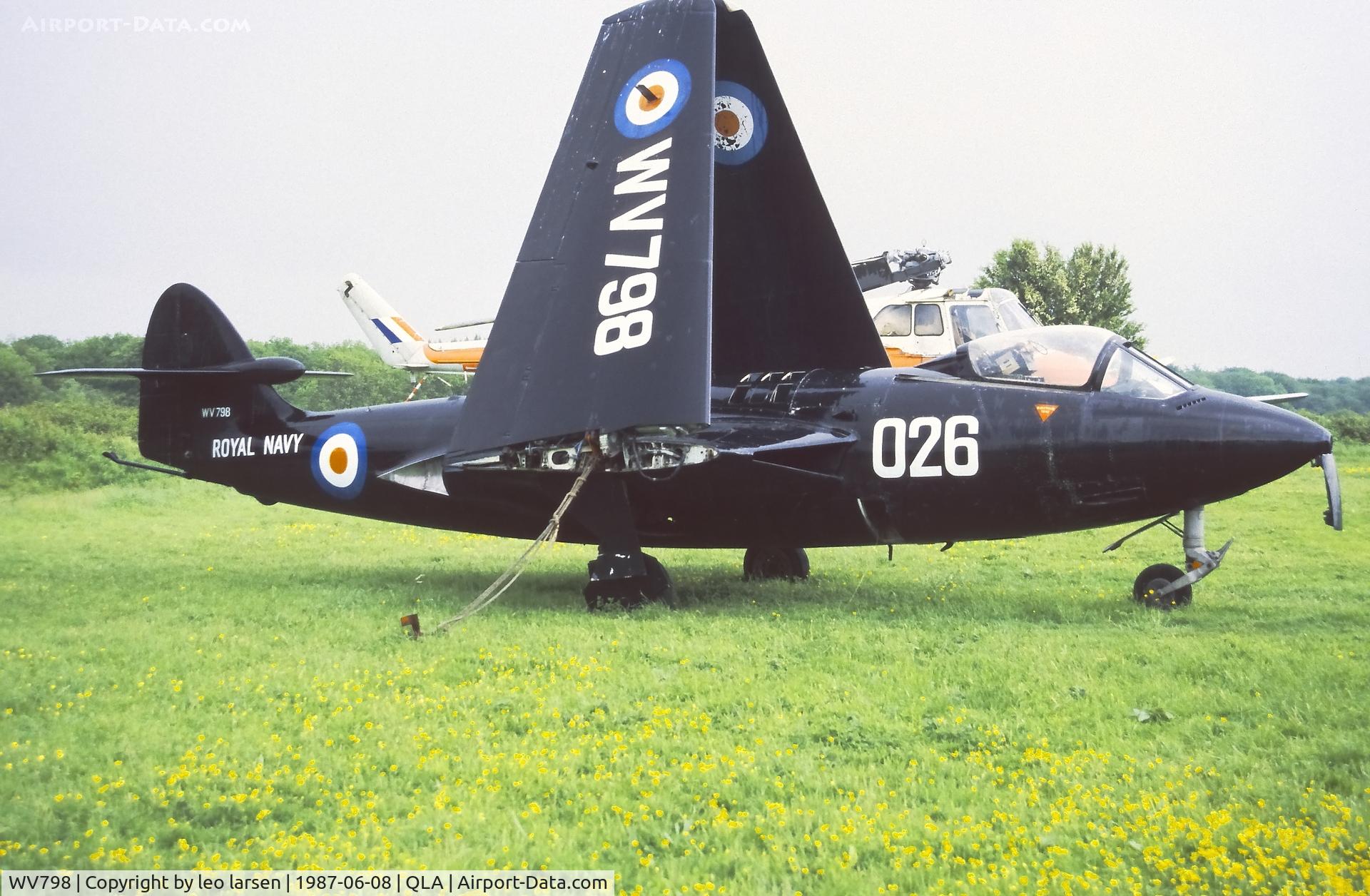 WV798, Hawker Sea Hawk FGA.6 C/N 6059, Lasham 8.6.1987