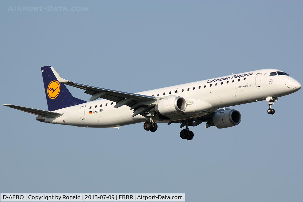 D-AEBO, 2012 Embraer 195LR (ERJ-190-200LR) C/N 19000542, at bru