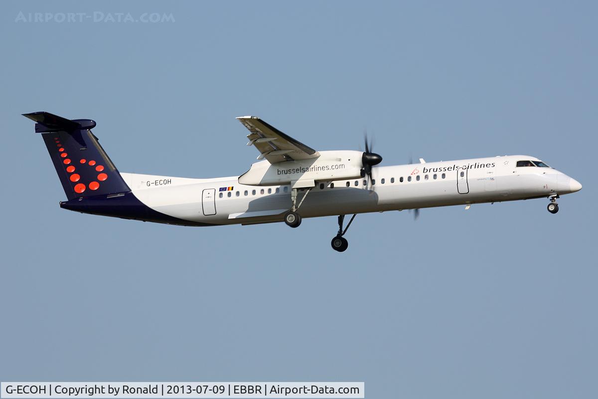 G-ECOH, 2008 De Havilland Canada DHC-8-402Q Dash 8 C/N 4221, at bru