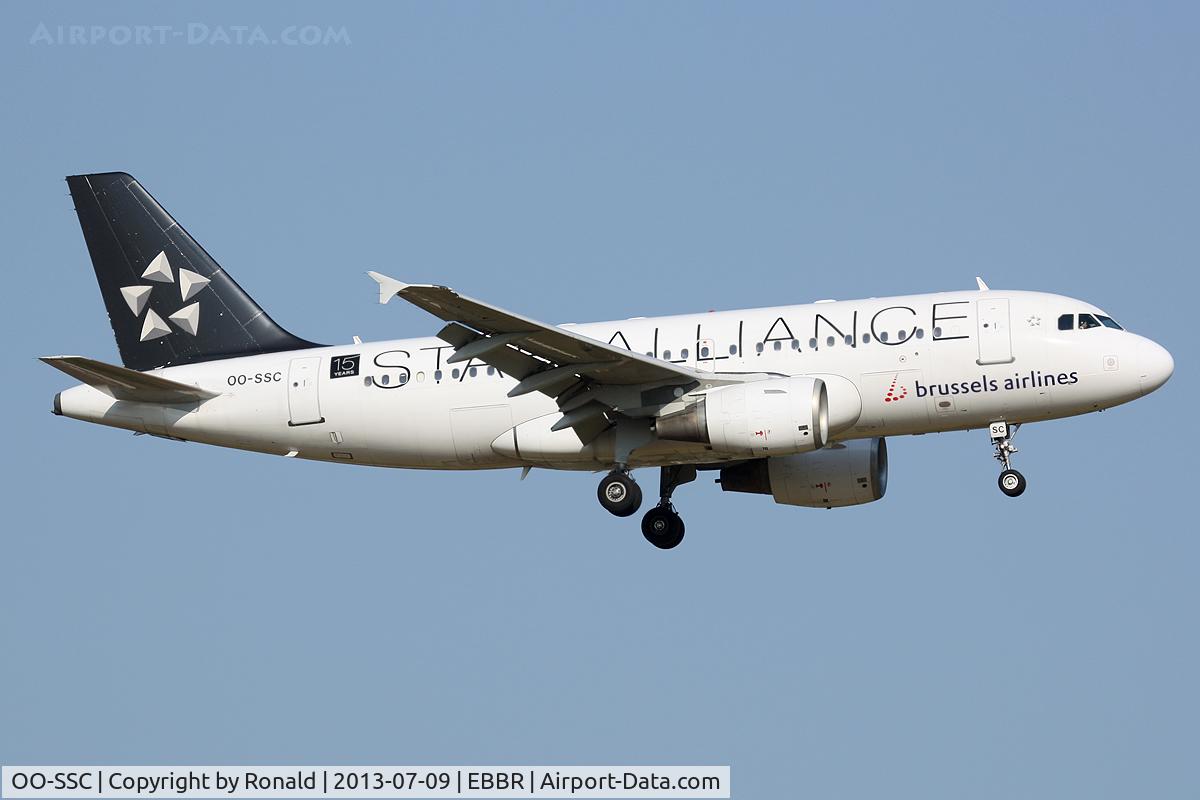 OO-SSC, 1999 Airbus A319-112 C/N 1086, at bru