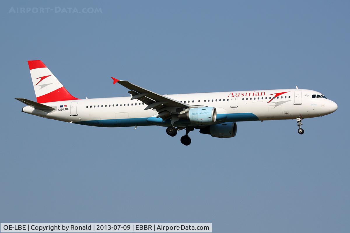 OE-LBE, 1998 Airbus A321-211 C/N 935, at bru