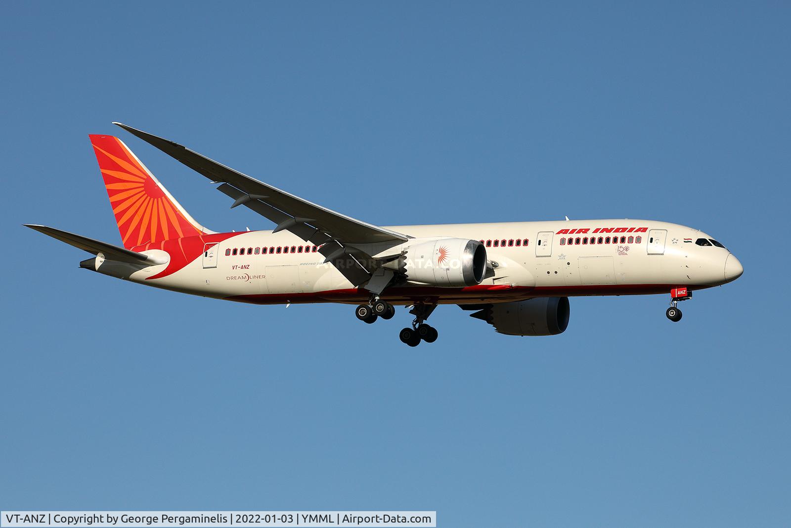 VT-ANZ, 2017 Boeing 787-8 Dreamliner Dreamliner C/N 36297, Short final runway 16.