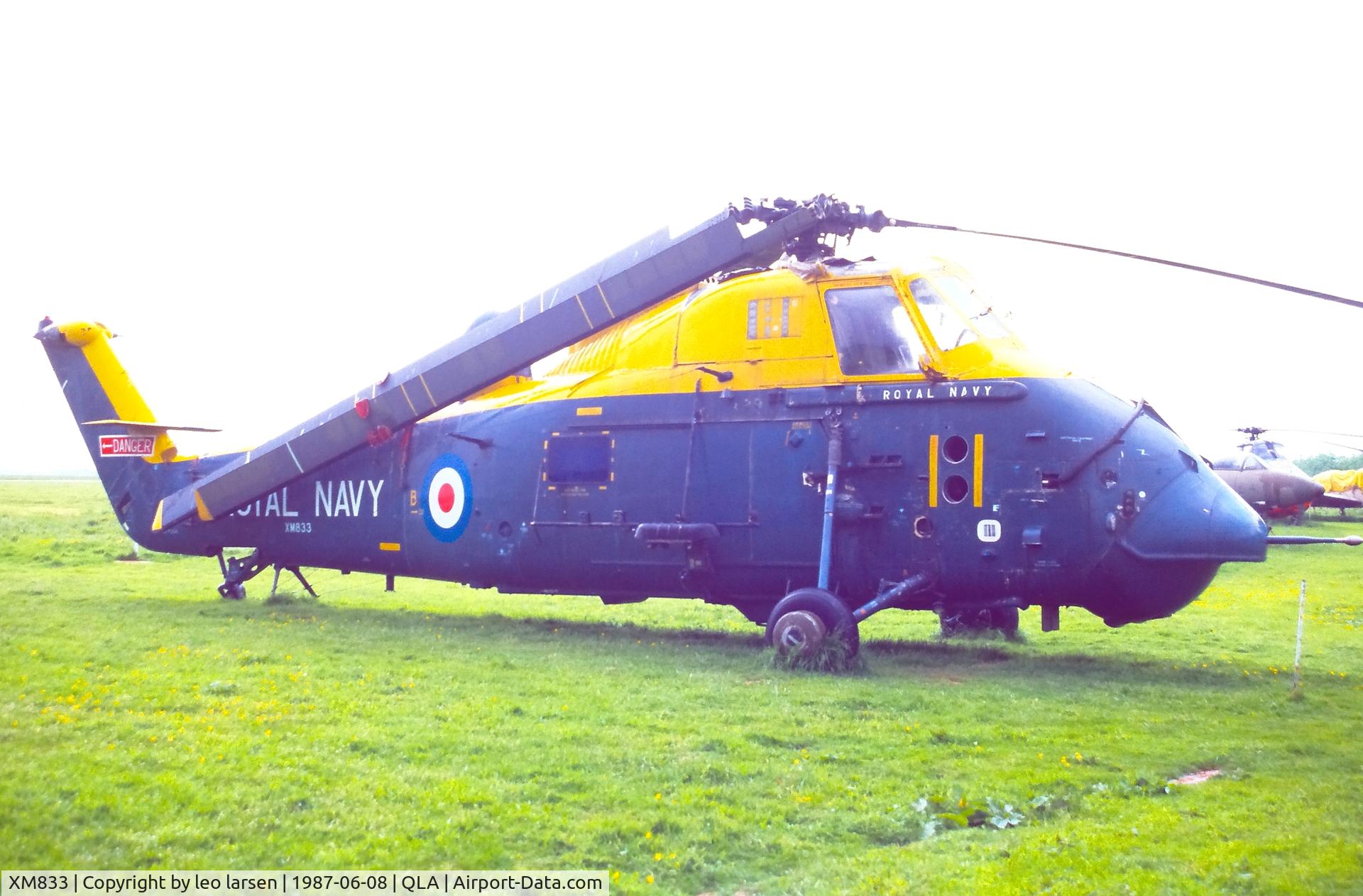 XM833, 1961 Westland Wessex HAS.3 C/N WA14, Lasham Air Museum 8.6.1987