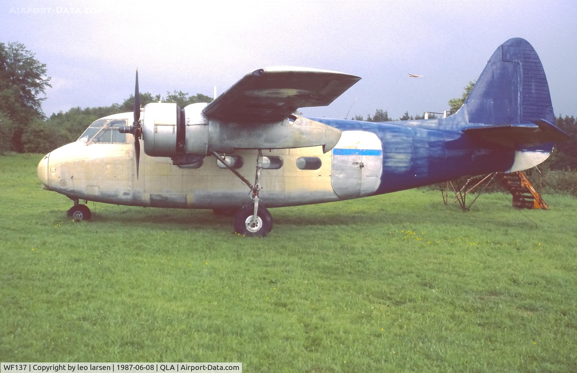 WF137, Percival P-57 Sea Prince C1 C/N P57/05, Lasham Air Museum 8.6.1987