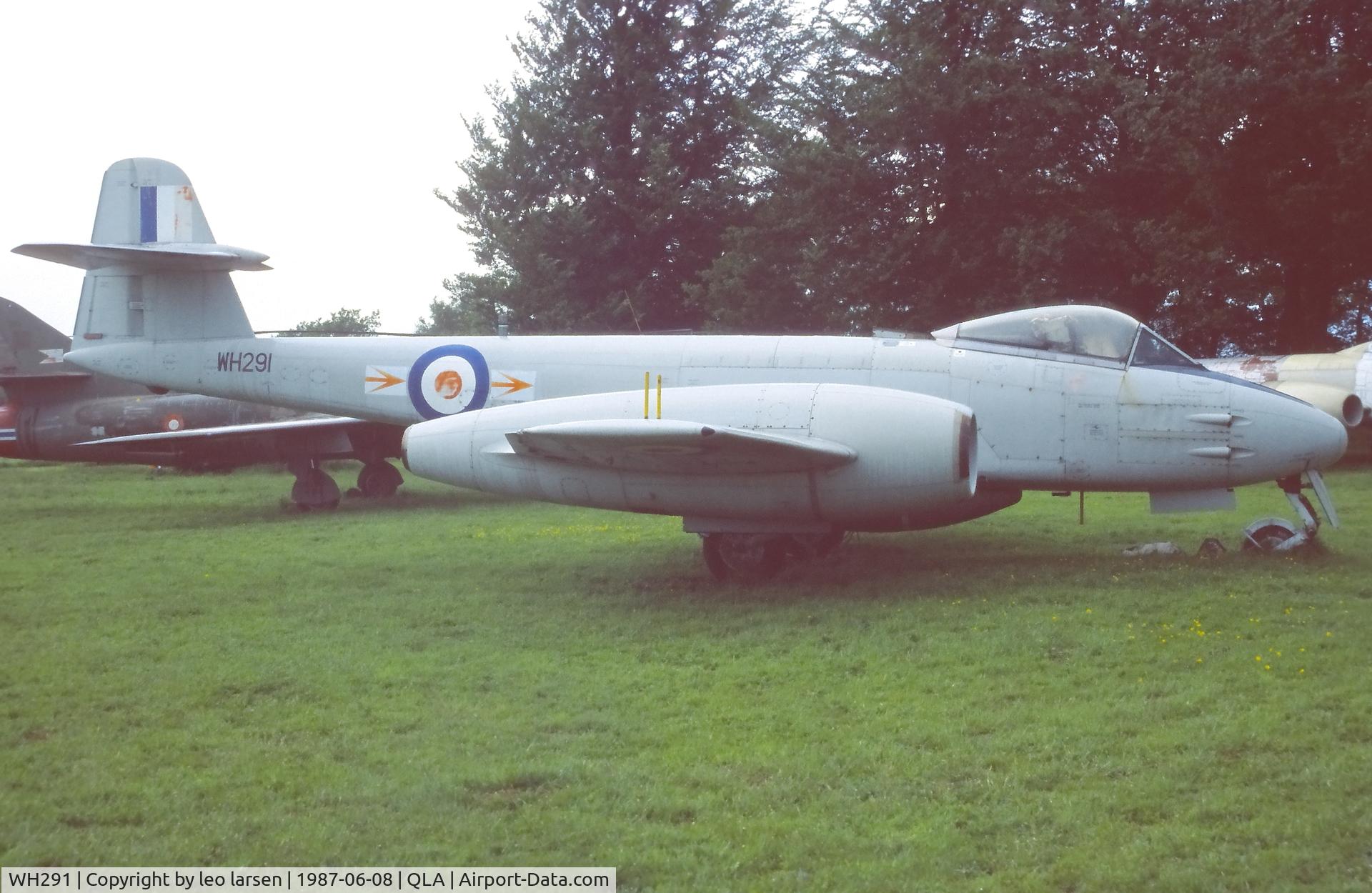 WH291, Gloster Meteor F.8 C/N Not found WH291, Lasham Air Museum 8.6.1987