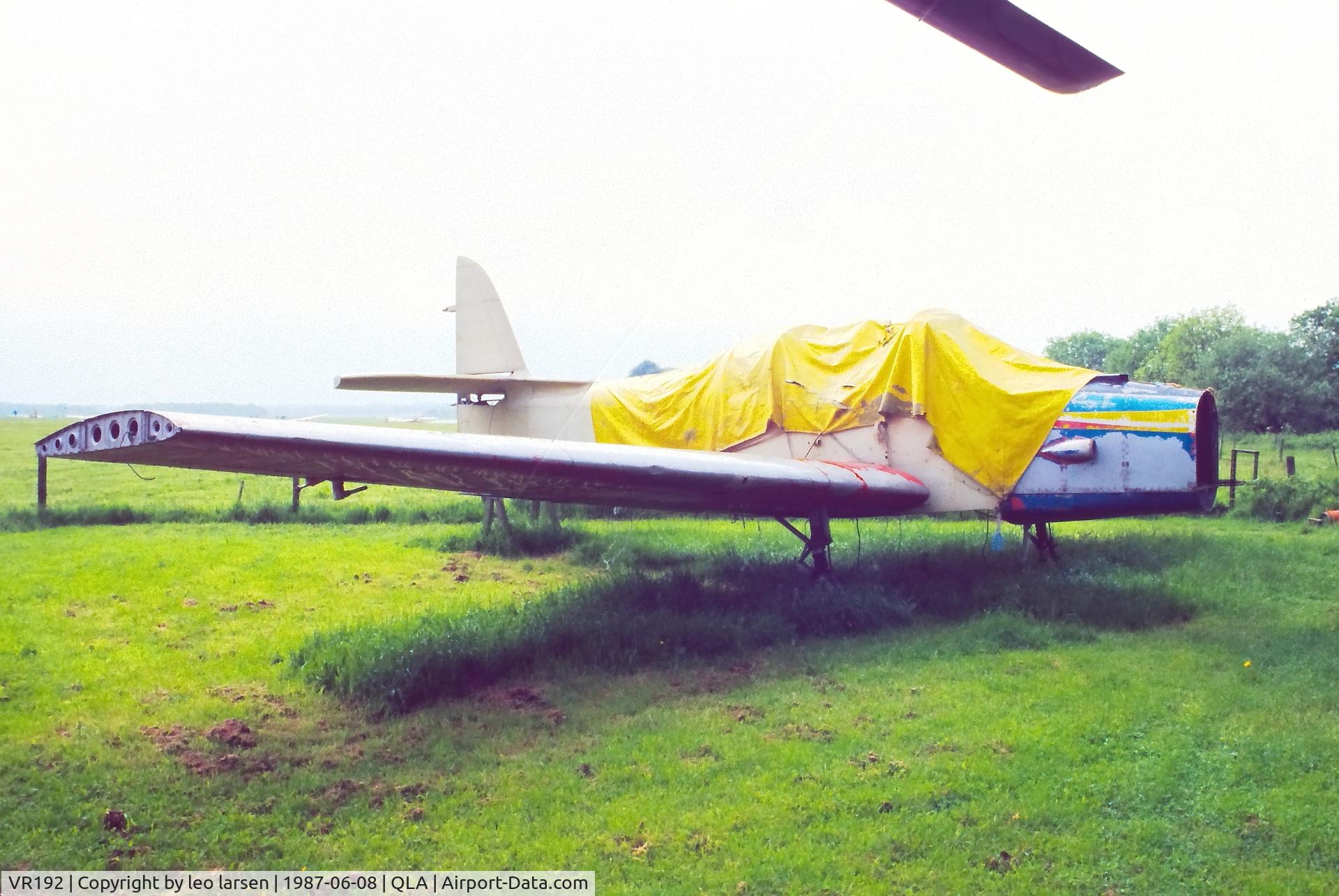 VR192, 1948 Percival P-40 Prentice T1 C/N PAC-016, Lasham Air Museum 8.6.1987