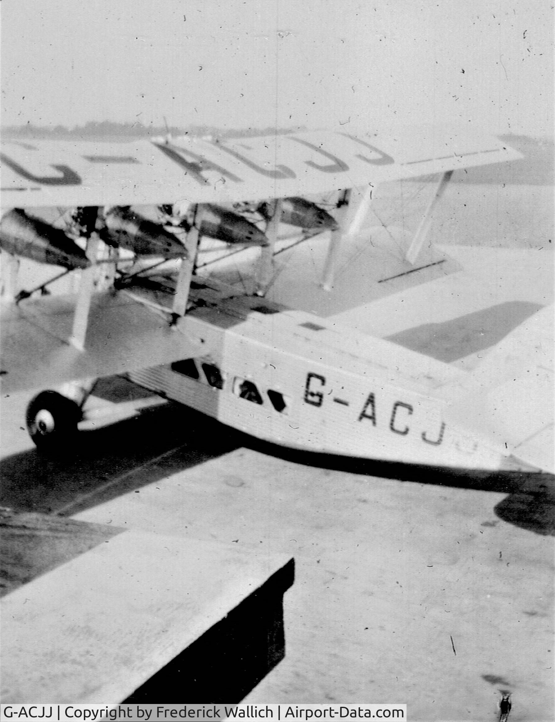 G-ACJJ, Short L.17 Scylla C/N S.768, From my grand-father's (Frederick Wallich) personal archives. He was a navigator with Imperial Airways. We presume he flew in this aircraft can not say for certain.