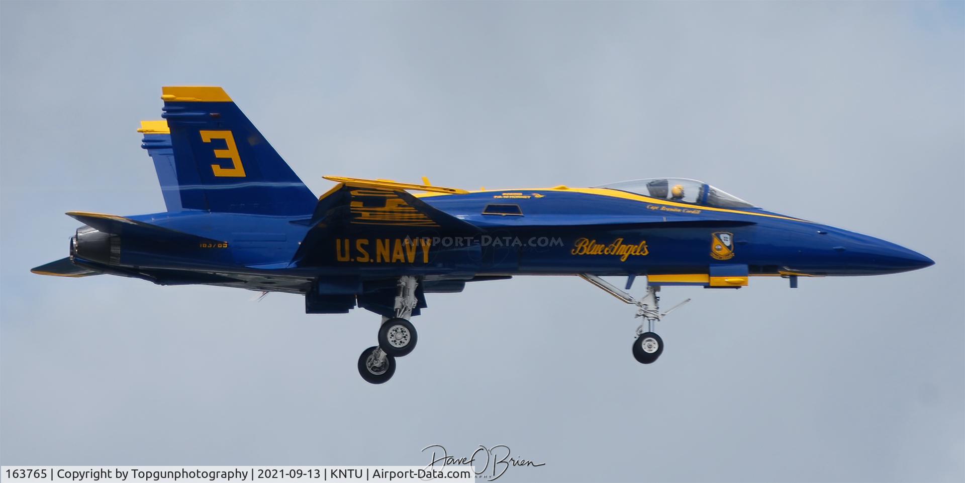 163765, 1989 McDonnell Douglas F/A 18C Hornet C/N 0845/C122, RTB after survey flight