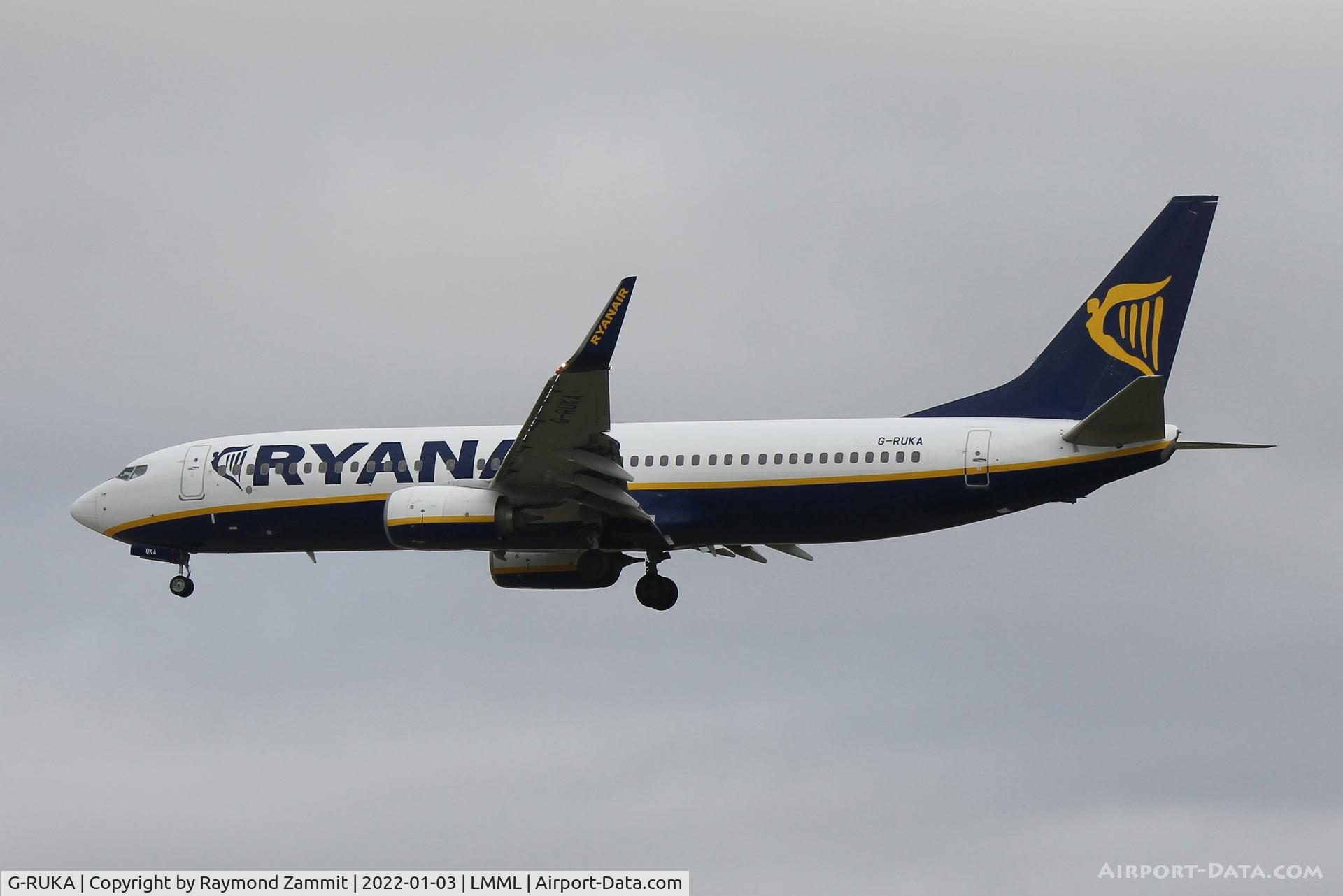 G-RUKA, 2014 Boeing 737-8AS C/N 44687, B737-800 G-RUKA Ryanair UK