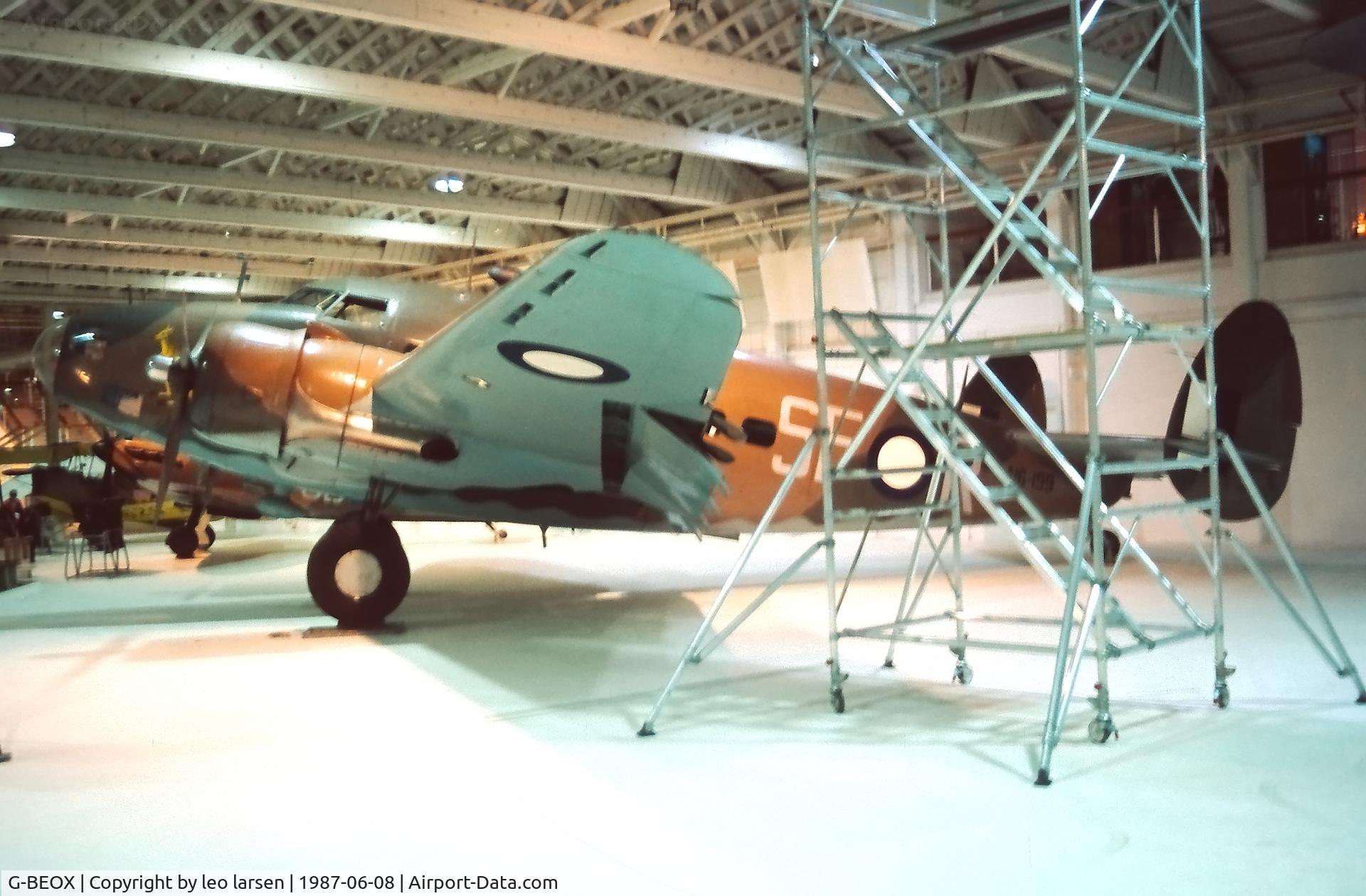 G-BEOX, Lockheed Hudson IV C/N 6464, RAF Museum Hendon 8.6.1987
