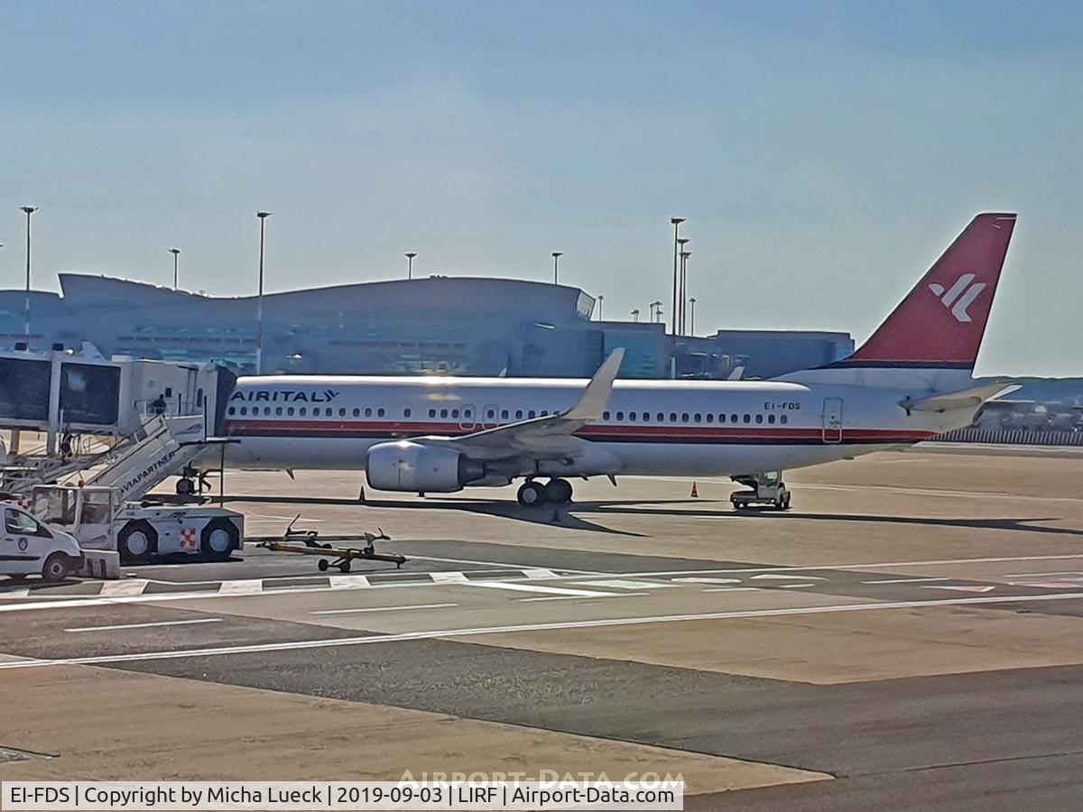 EI-FDS, 1999 Boeing 737-86N C/N 28595, At Fiumicino
