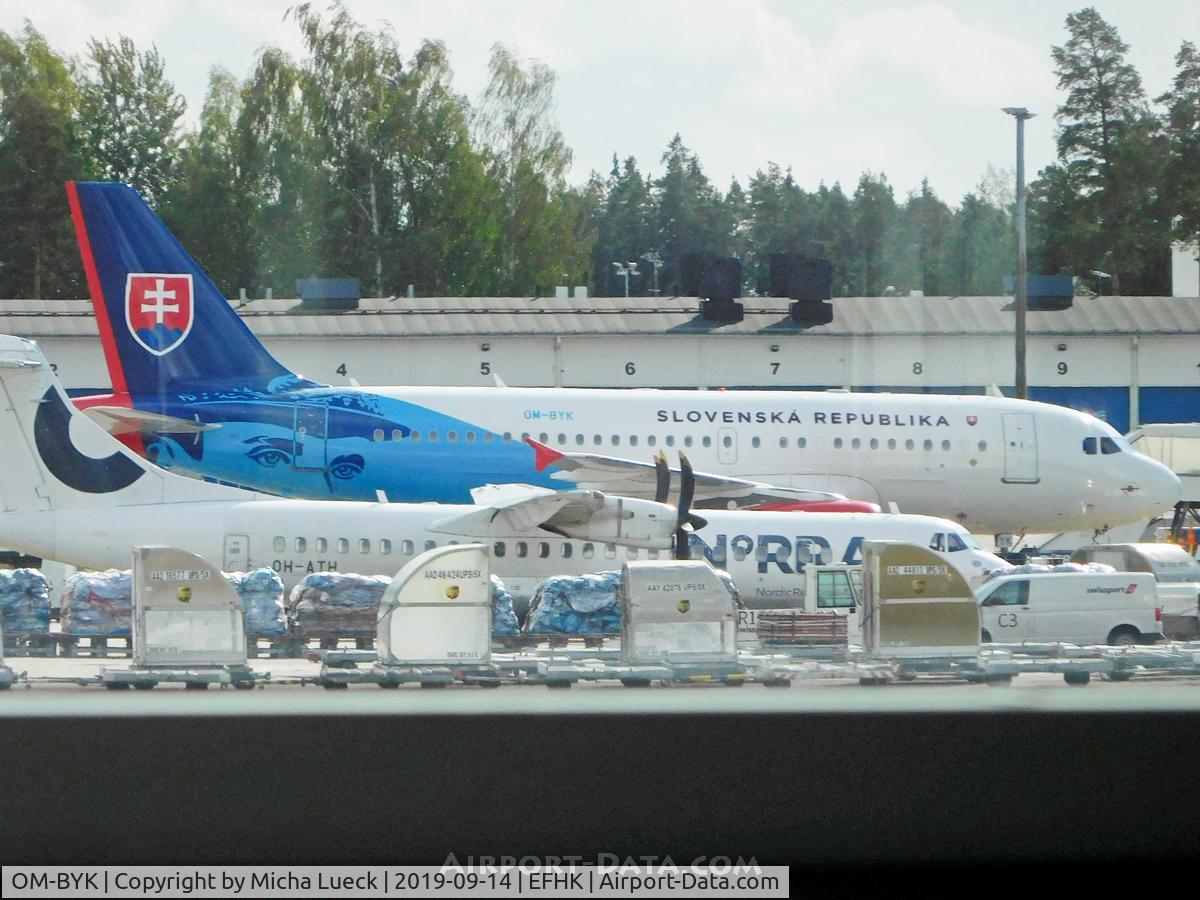OM-BYK, 2001 Airbus ACJ319 (A319-115/CJ) C/N 1485, At Vantaa