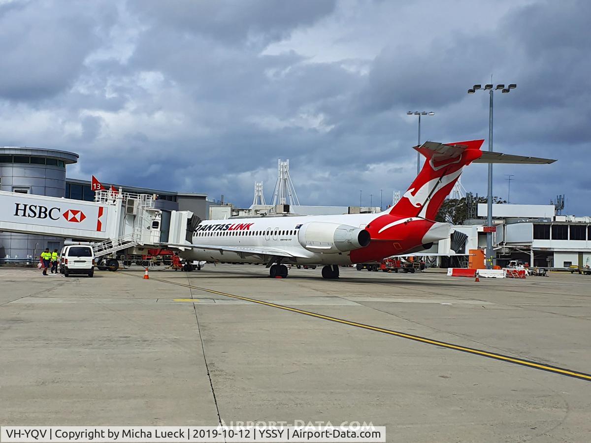 VH-YQV, 2006 Boeing 717-2BL C/N 55193, At Mascot