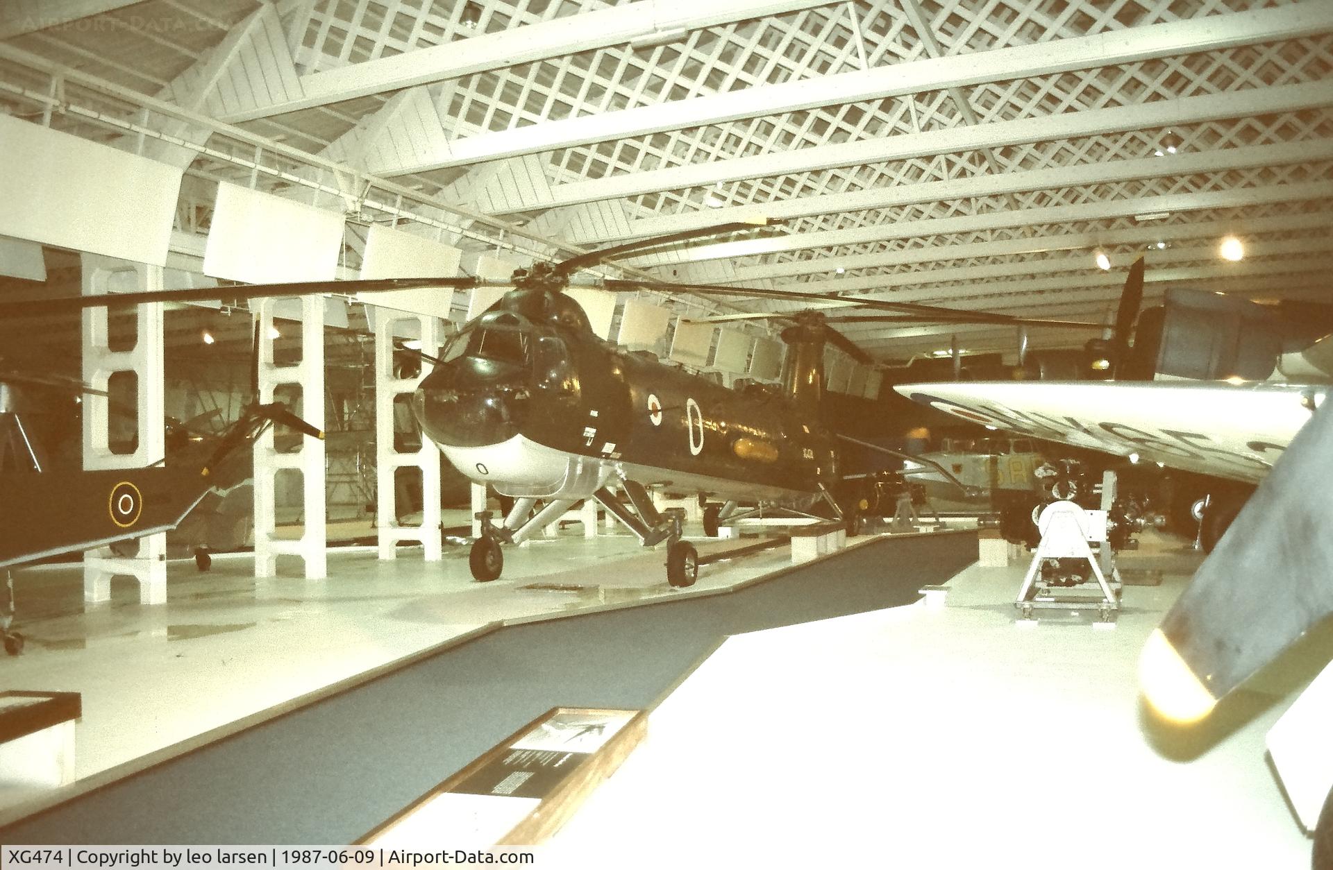 XG474, Bristol Belvedere HC.1 C/N 13365, RAF Museum Hendon 9.6.1987