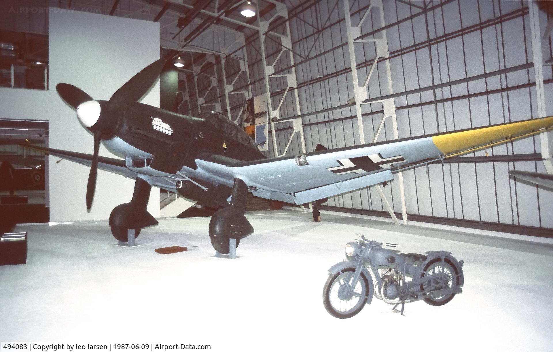 494083, 1941 Junkers Ju-87D Stuka C/N Not found 494083, RAF Museum Hendon 9.6.1987
