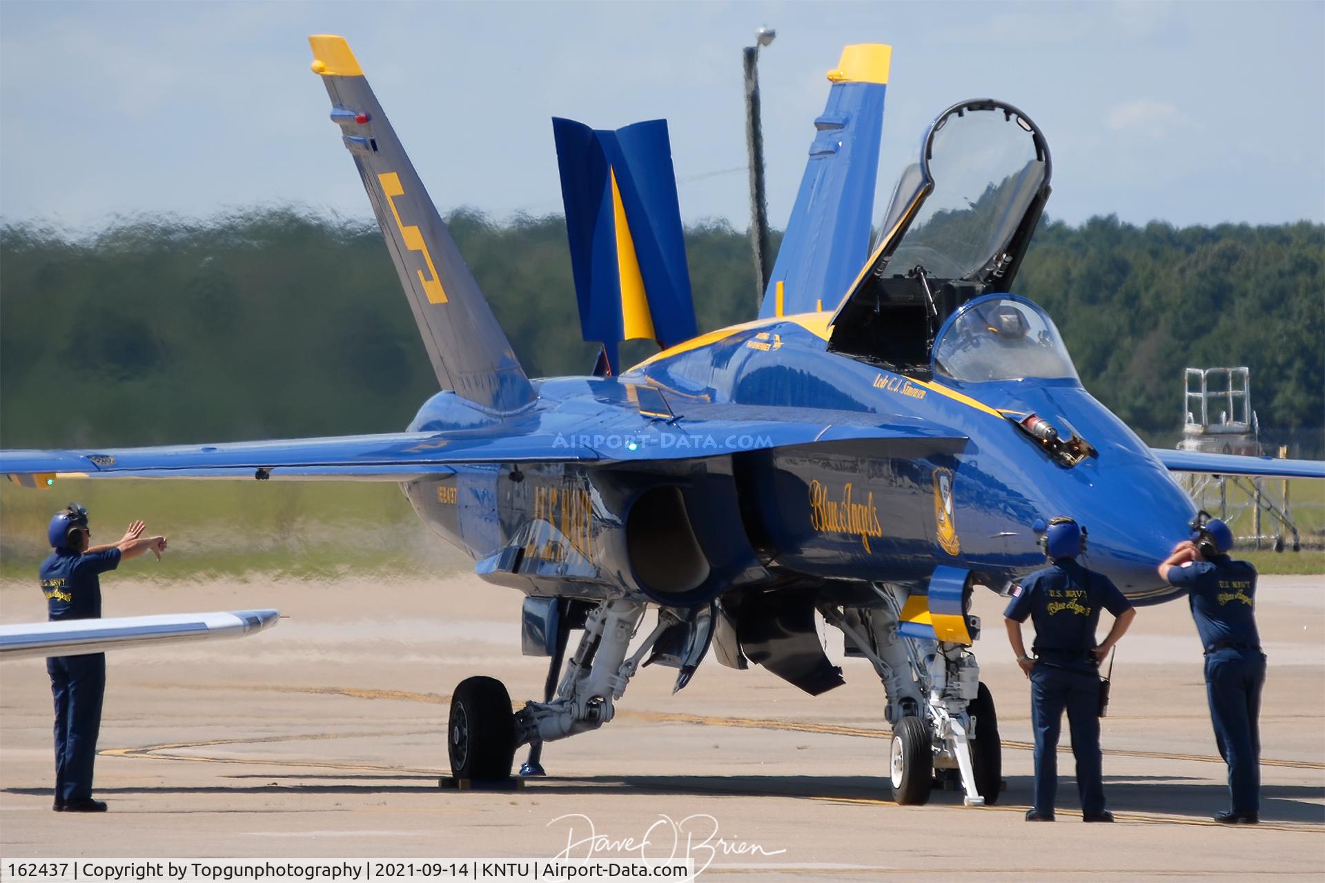 162437, McDonnell Douglas F/A-18A Hornet C/N 0281, engine runup BA# 5