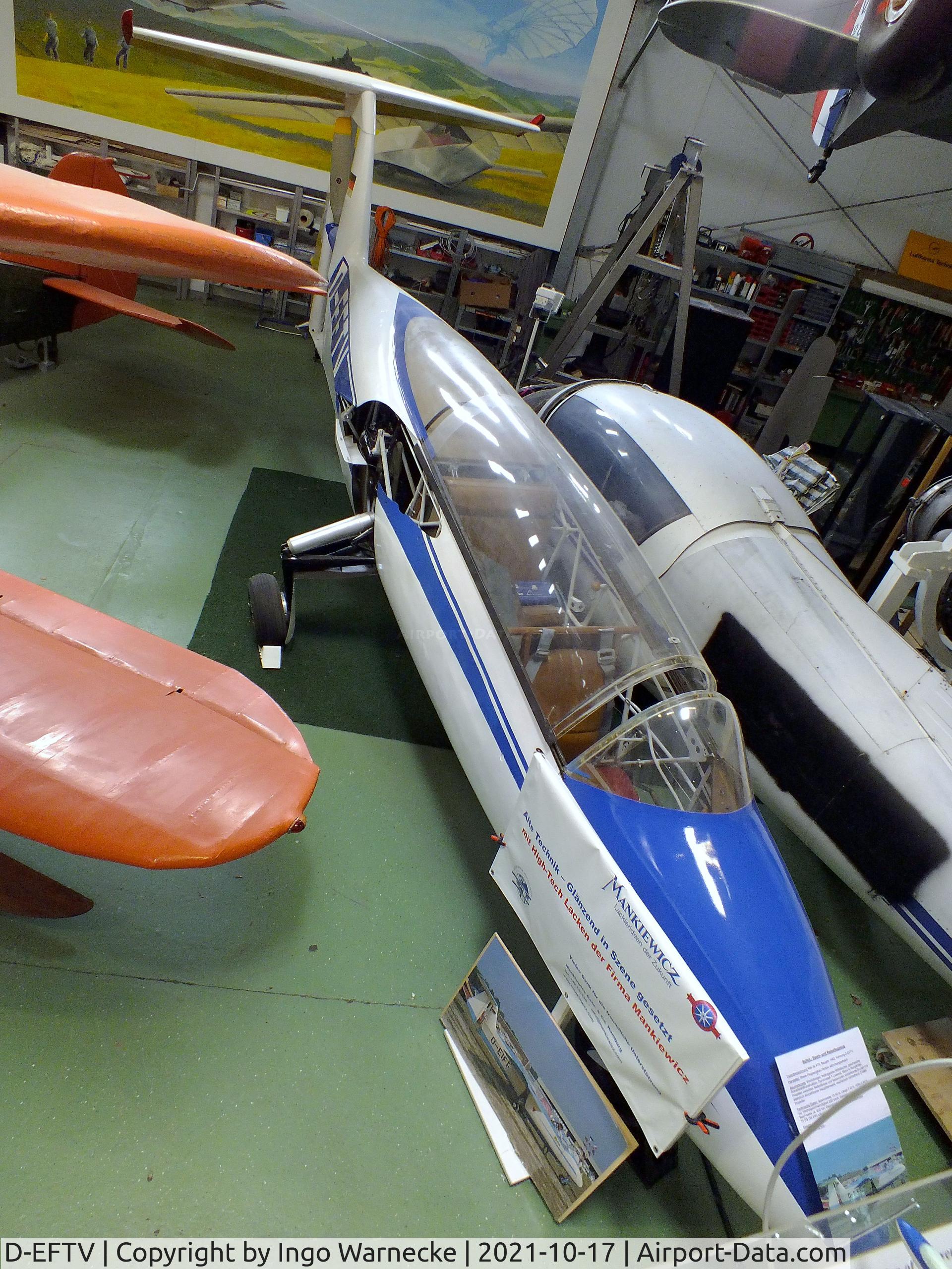 D-EFTV, 1965 Rhein Flugzeugbau / Aeroclub Essen RW3-P75 Multoplan C/N 023/AB-601, Rhein-Flugzeugbau (Fischer) / Aeroclub Essen RW3-P75 Multoplan (wings dismounted) awaiting restoration at the Luftfahrtmuseum Laatzen, Laatzen (Hannover)