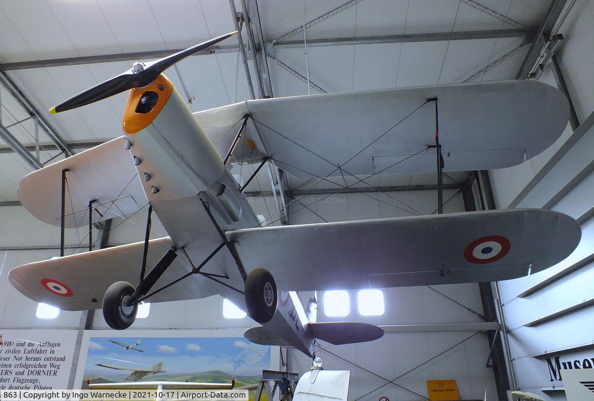 863, Nord Stampe SV-4C C/N 863, Stampe-Vertongen (Nord SNCAN) SV-4C at the Luftfahrtmuseum Laatzen, Laatzen (Hannover)
