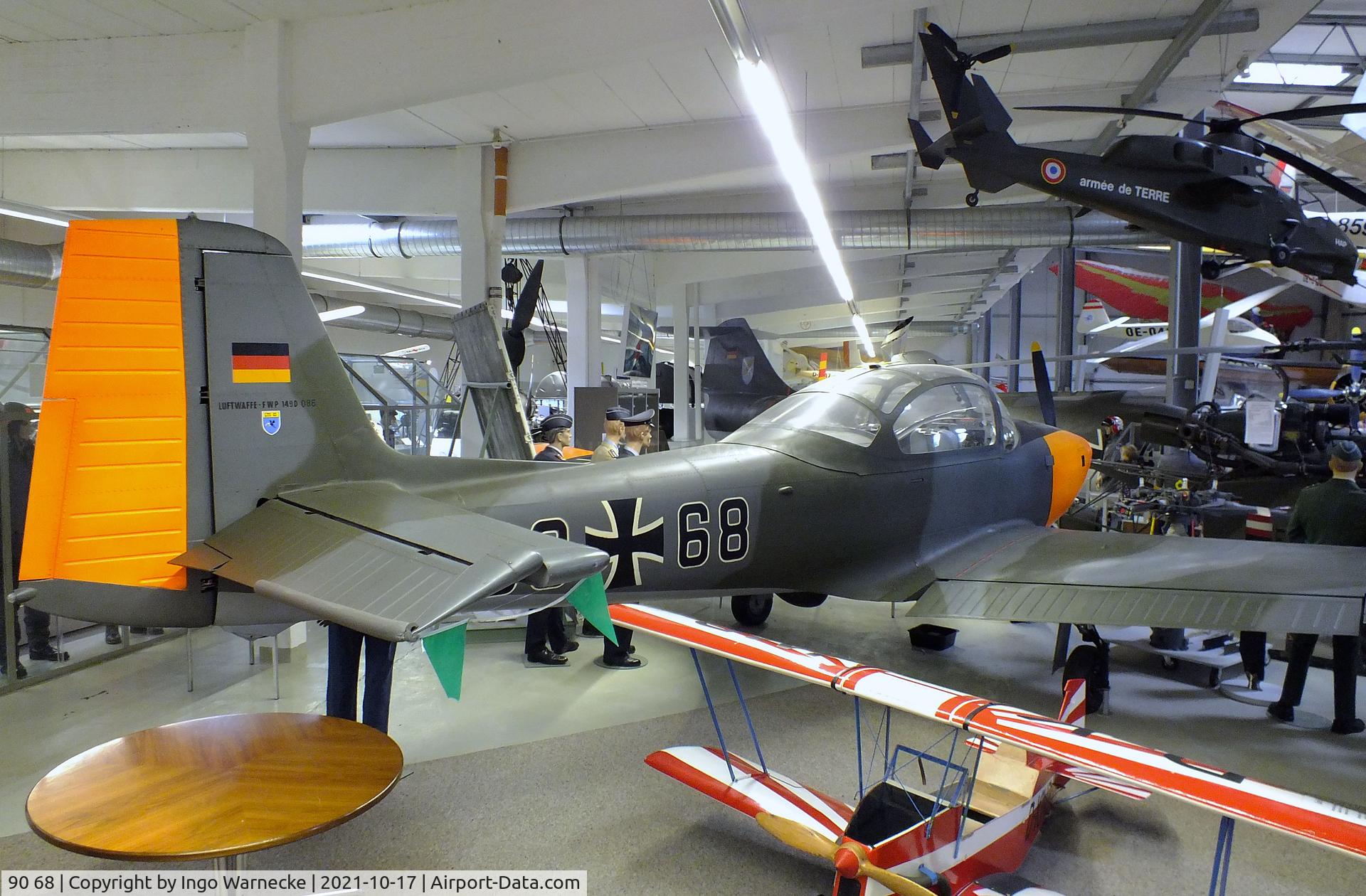 90 68, Piaggio P.149D C/N 086, Piaggio P.149D at the Luftfahrtmuseum Laatzen, Laatzen (Hannover)