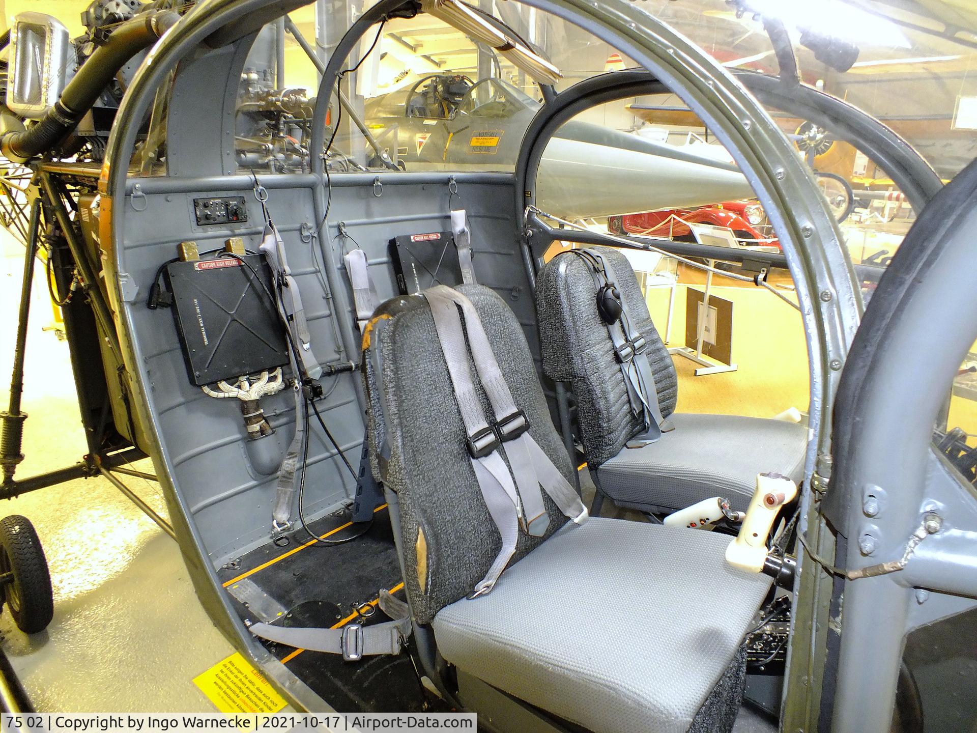 75 02, Sud SE-3130 Alouette II C/N 1180, Sud Aviation SE.3130 Alouette II at the Luftfahrtmuseum Laatzen, Laatzen (Hannover)  #c