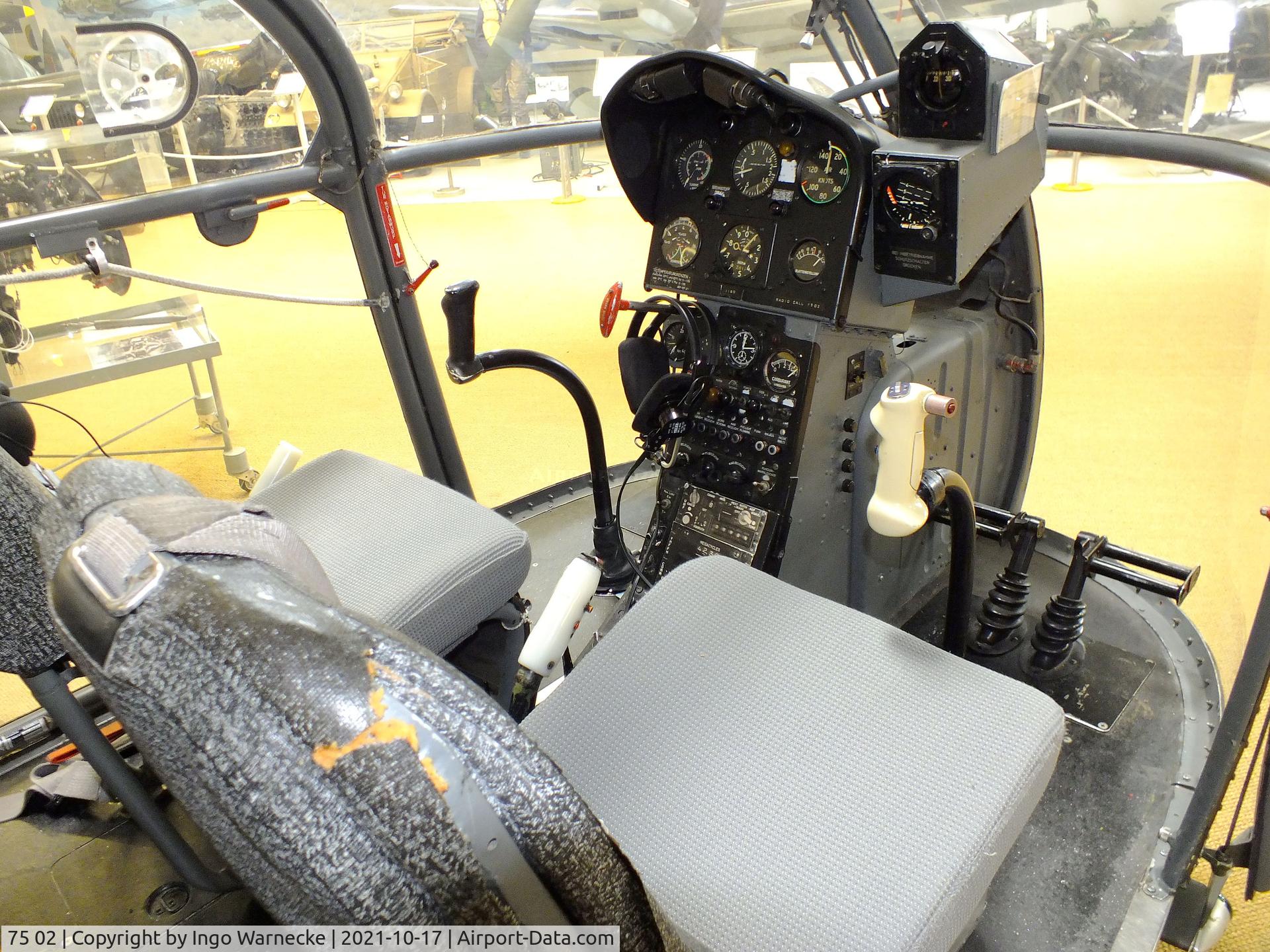 75 02, Sud SE-3130 Alouette II C/N 1180, Sud Aviation SE.3130 Alouette II at the Luftfahrtmuseum Laatzen, Laatzen (Hannover)  #c