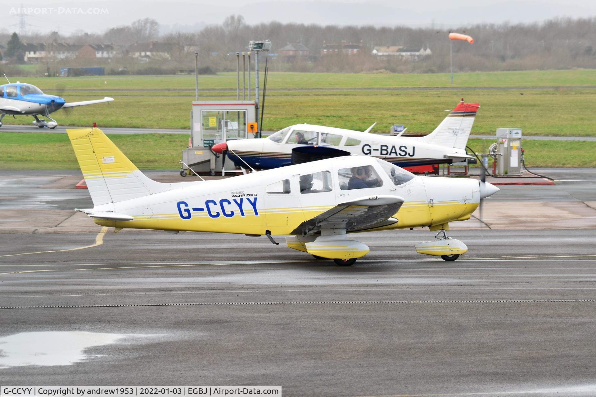 G-CCYY, 1989 Piper PA-28-161 Cherokee Warrior II C/N 2816094, G-CCYY at Gloucestershire Airport.