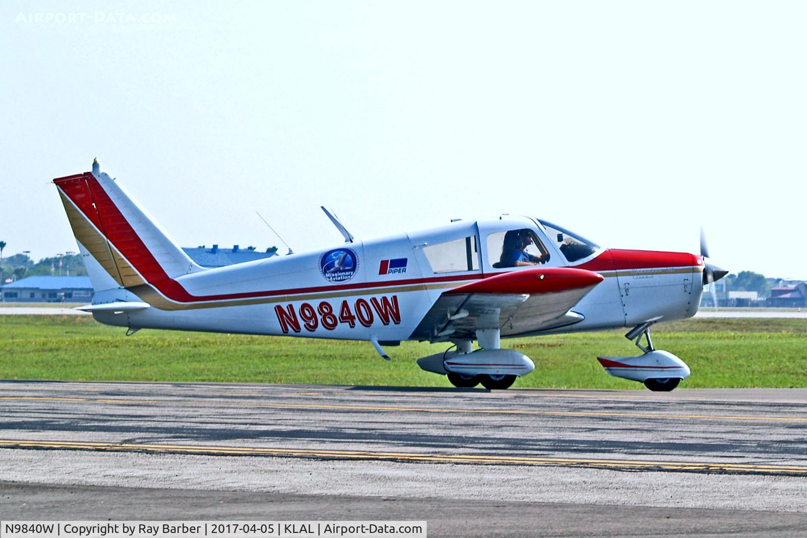 N9840W, 1967 Piper PA-28-140 C/N 28-23347, N9840W   Piper PA-28-140 Cherokee [28-23347] Lakeland-Linder~N 05/04/2017