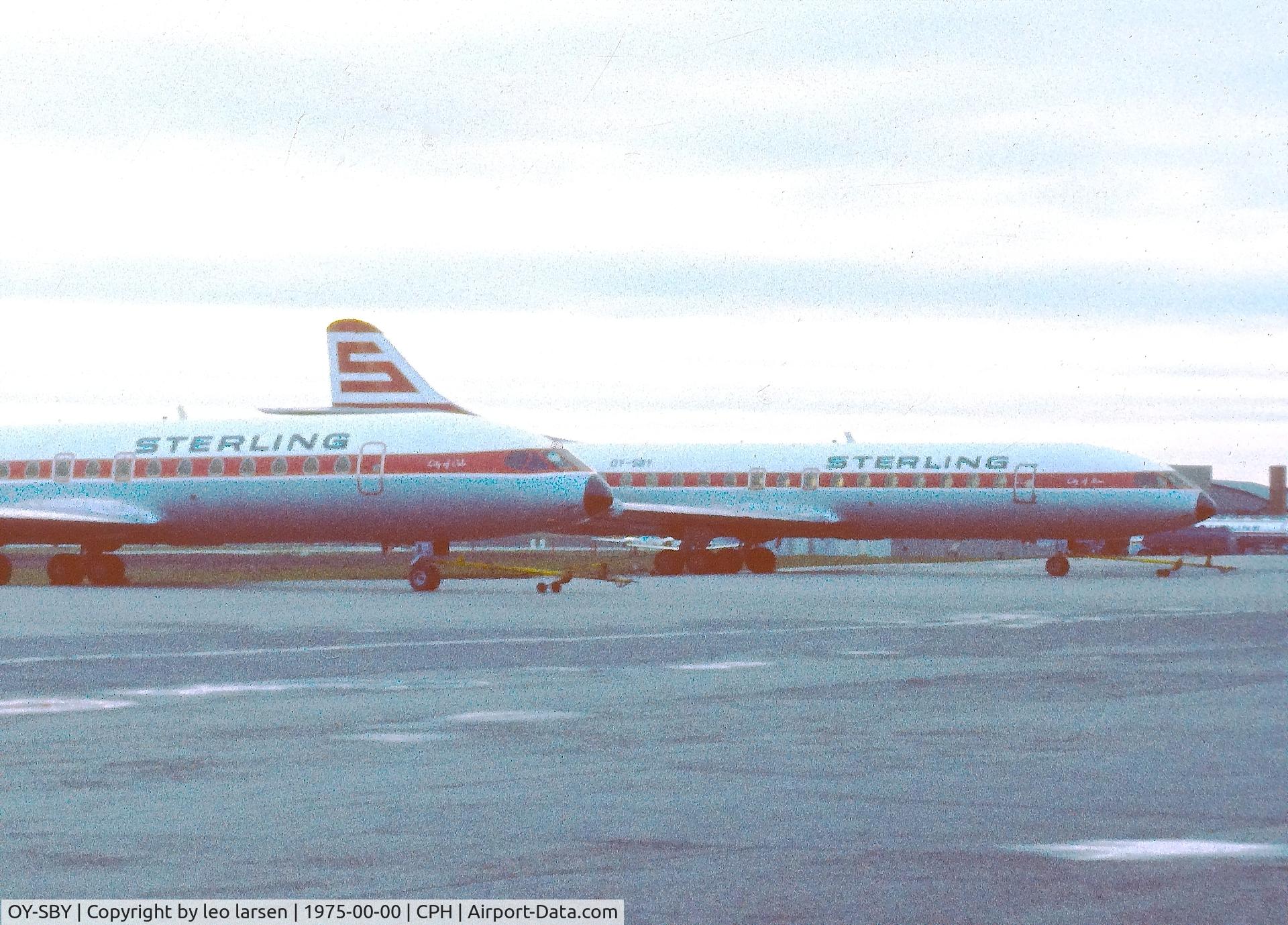 OY-SBY, 1961 Sud Aviation SE-210 Caravelle VI-R C/N 94, Copenhagen 1975 .