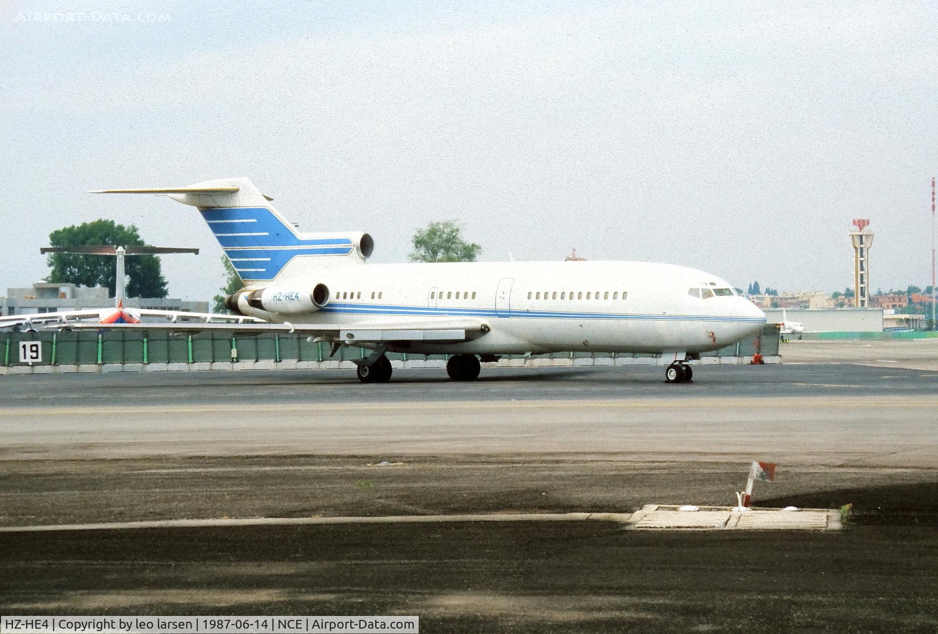 HZ-HE4, 1968 Boeing 727-29C C/N 19987, Nice 14.6.1987