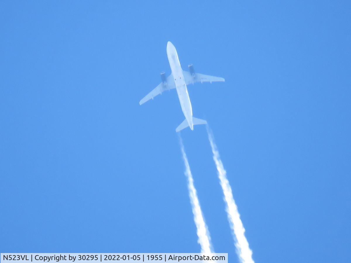 N523VL, 2014 Airbus A320-233 C/N 6014, 34,000 ft @ 406 mph