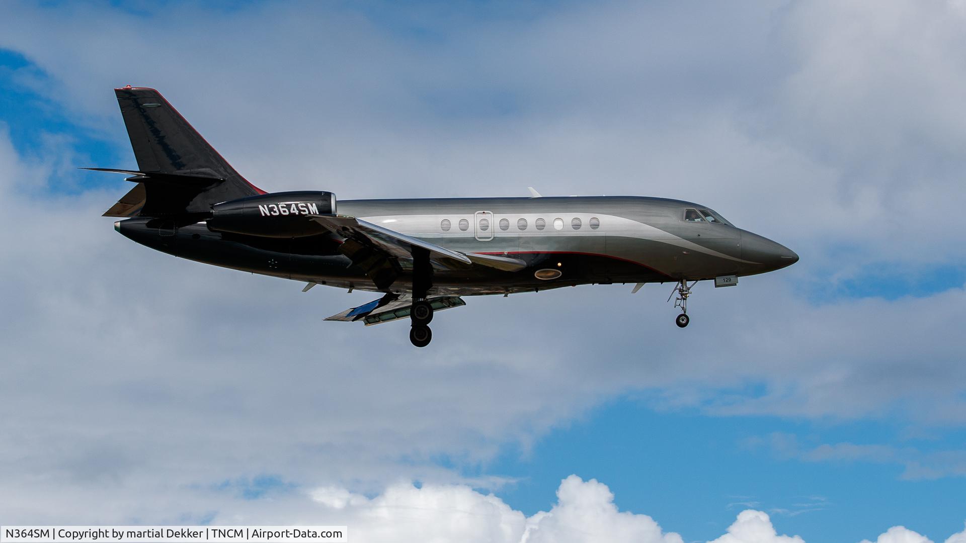 N364SM, 2001 Dassault Falcon 2000 C/N 129, Maho beach