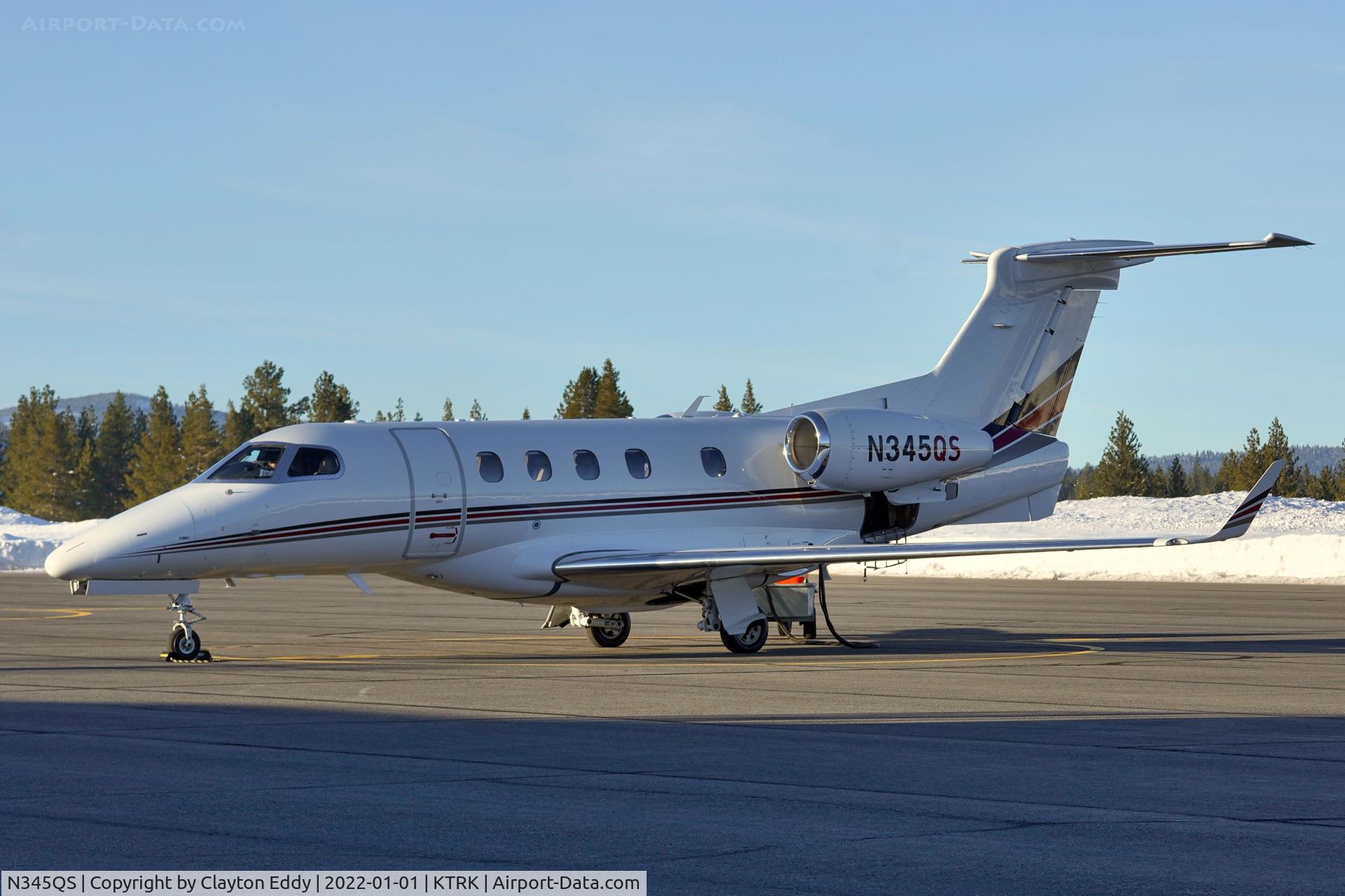 N345QS, 2014 Embraer EMB-505 Phenom 300 C/N 50500230, Truckee airport in California 2022.