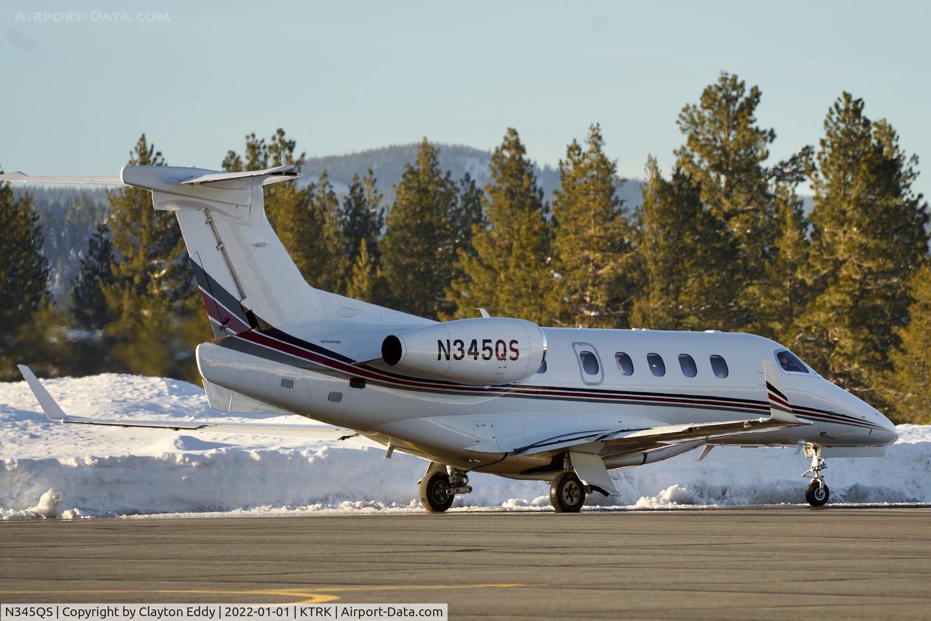 N345QS, 2014 Embraer EMB-505 Phenom 300 C/N 50500230, Truckee airport in California 2022.