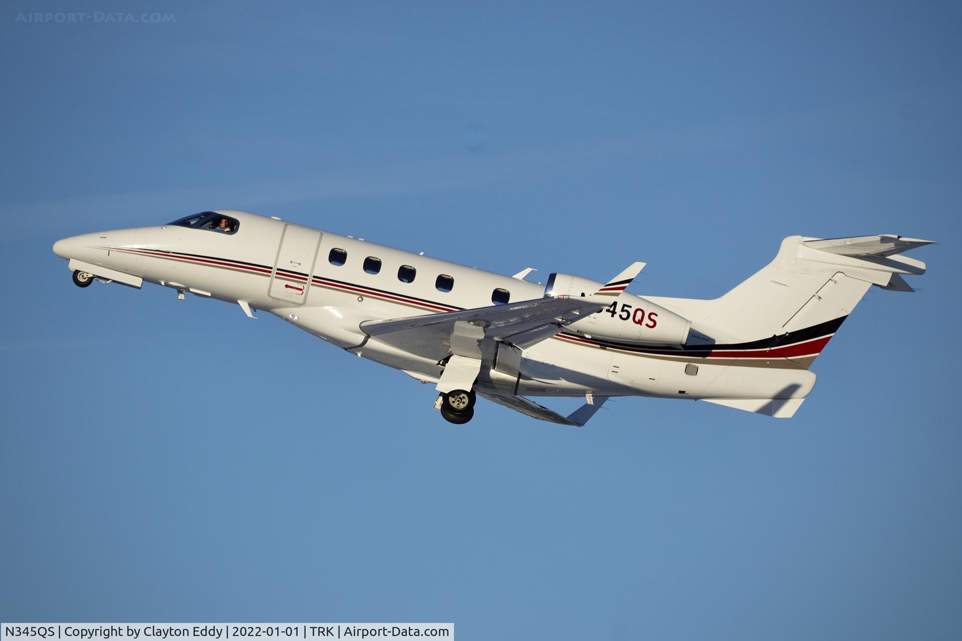 N345QS, 2014 Embraer EMB-505 Phenom 300 C/N 50500230, Truckee airport in California 2022.